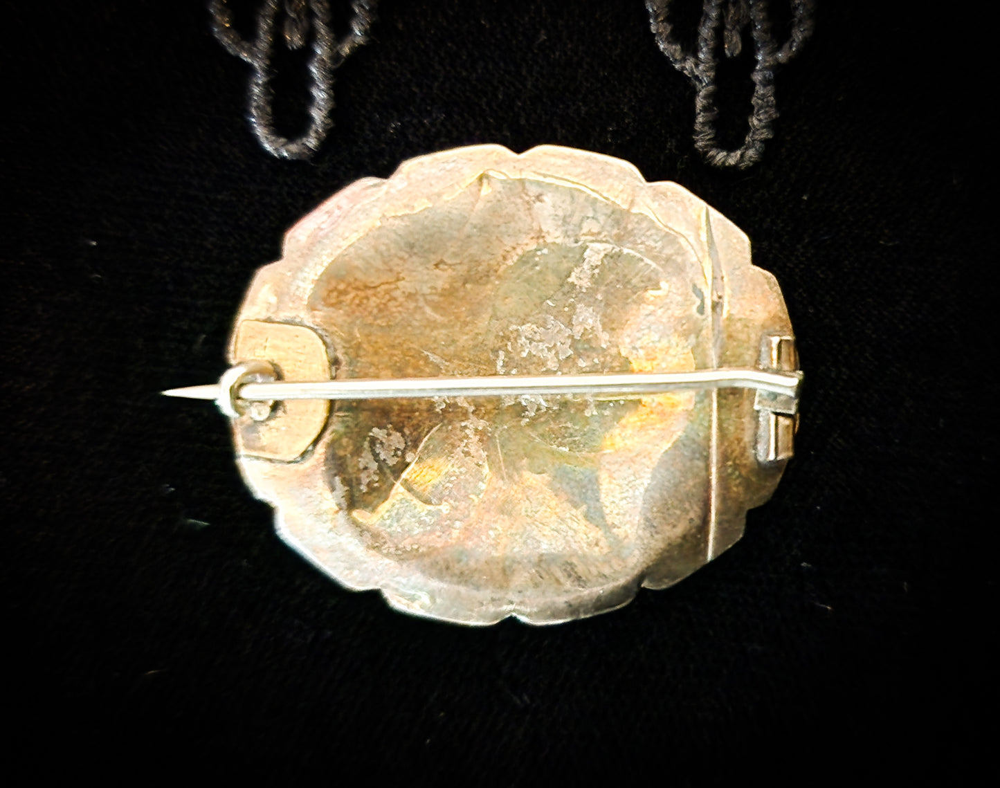 Antique Victorian Mourning Hair Brooch