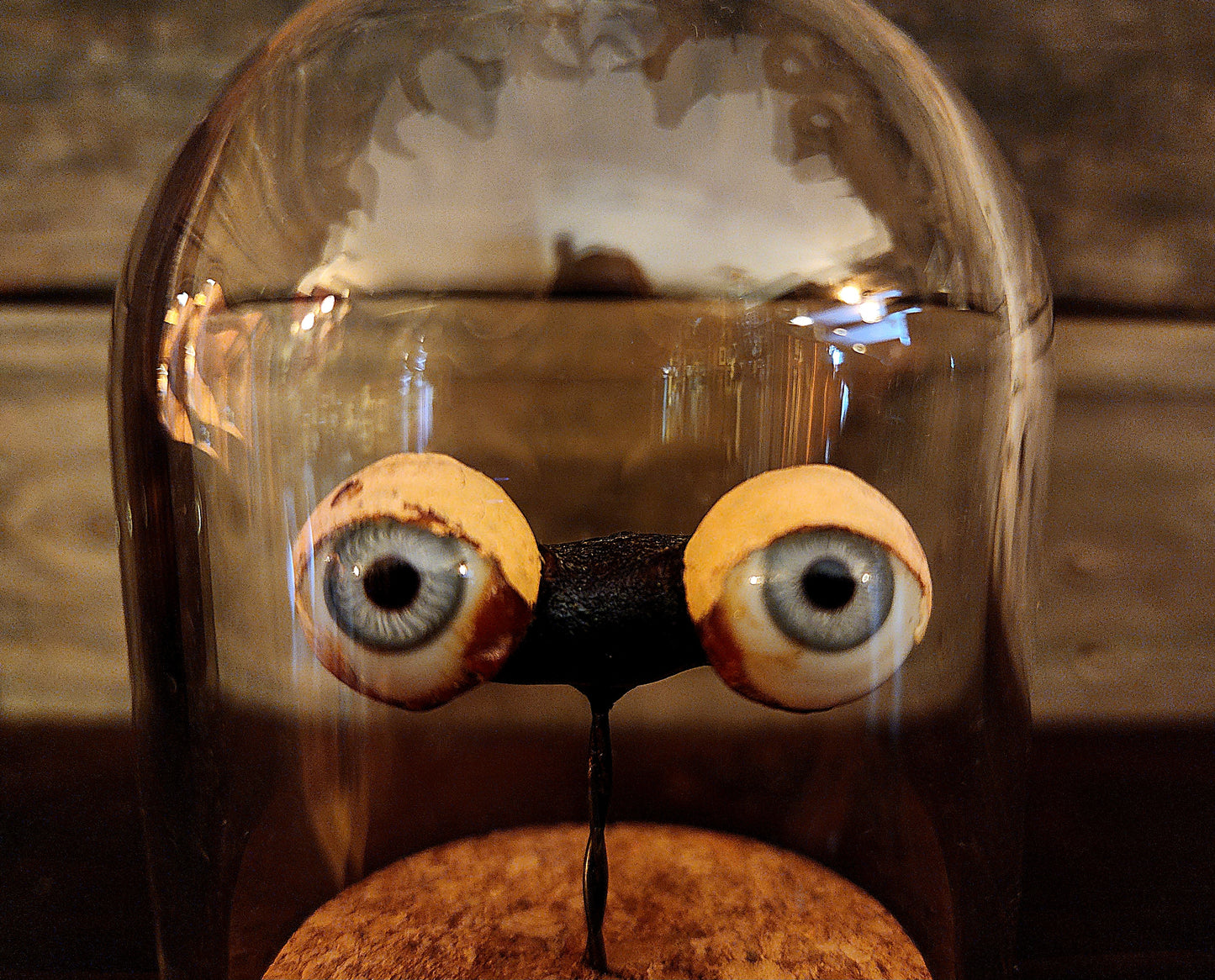 Antique Hand Blown Glass Doll Eyes