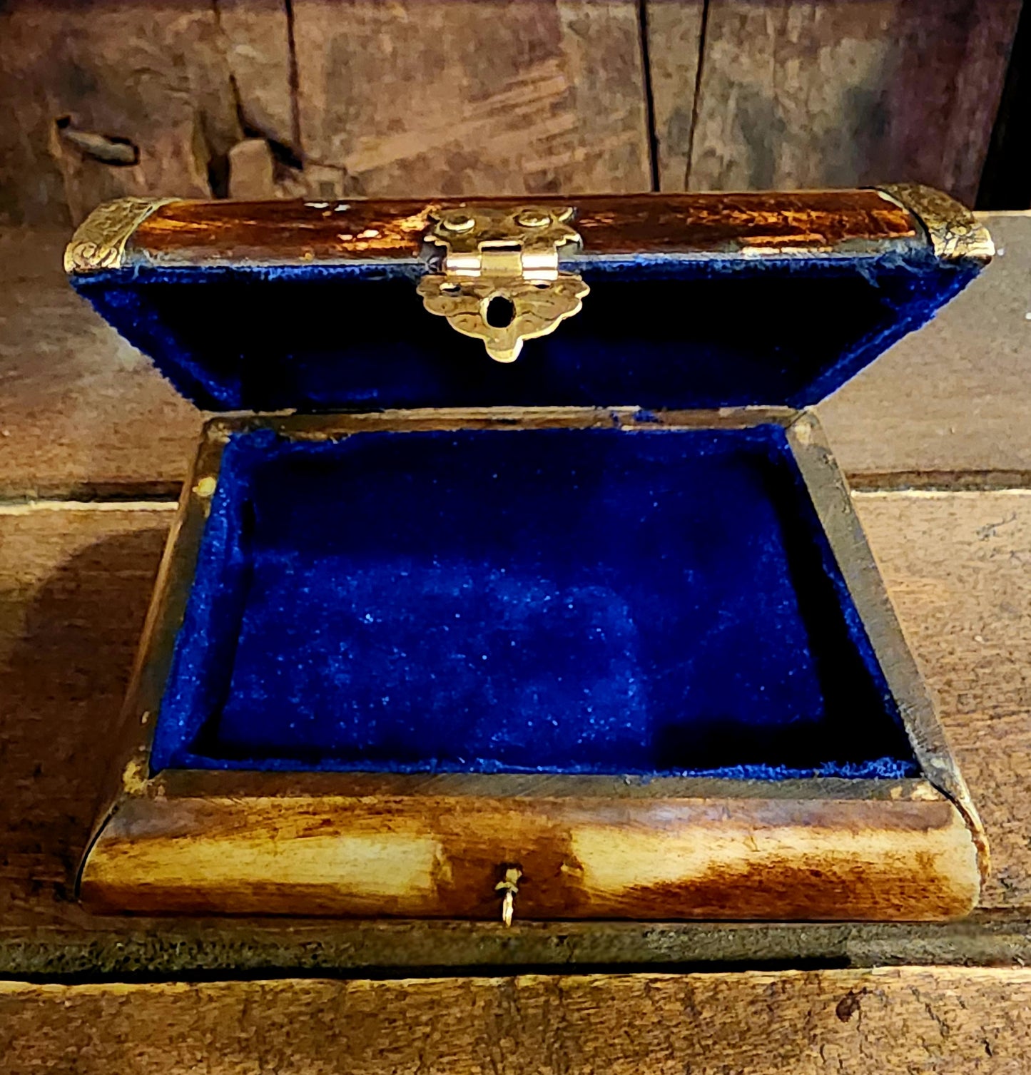 Authentic Bone and Brass Trinket Box