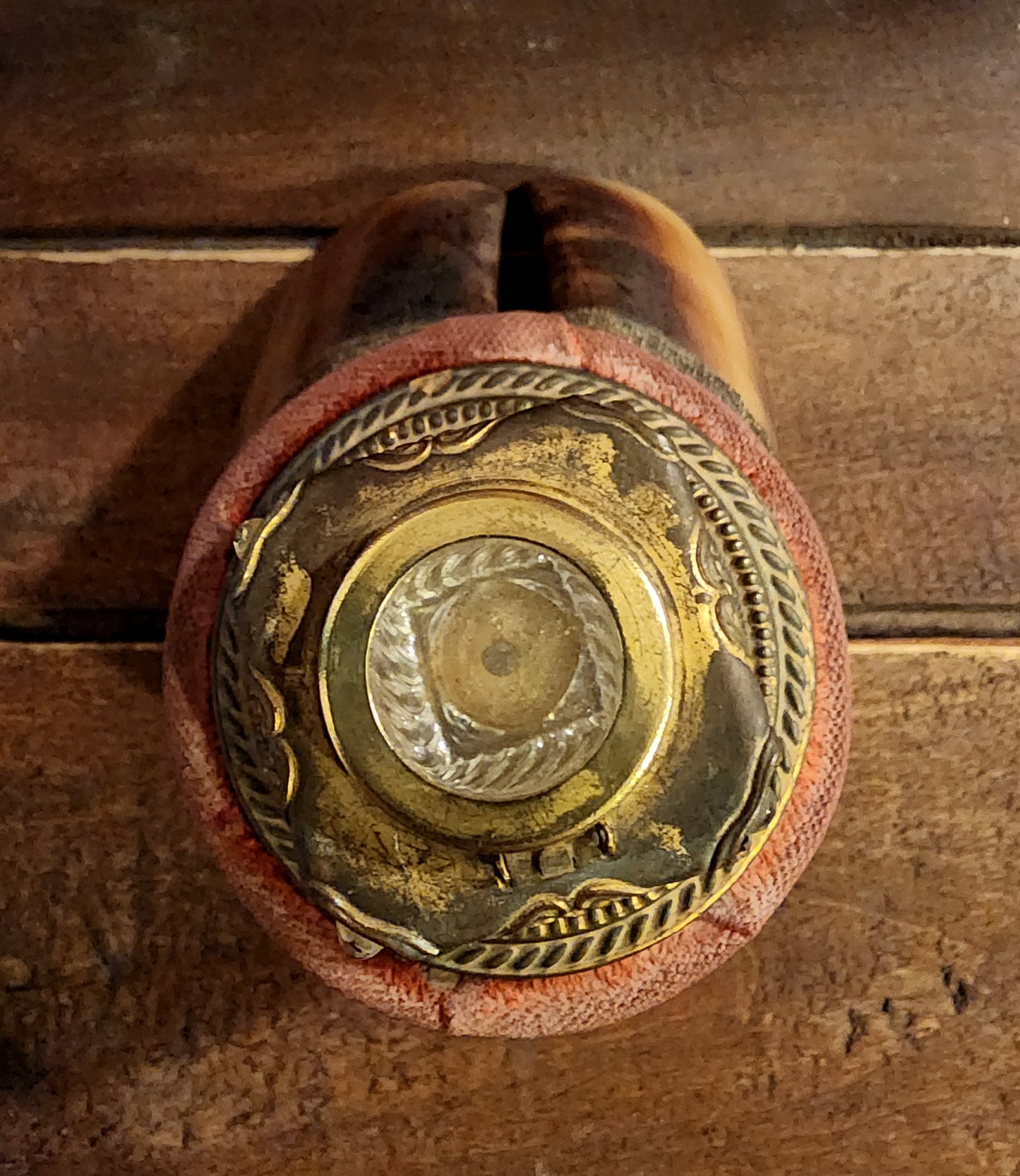 Antique, UV Reactive, Victorian Bovine Hoof Inkwell