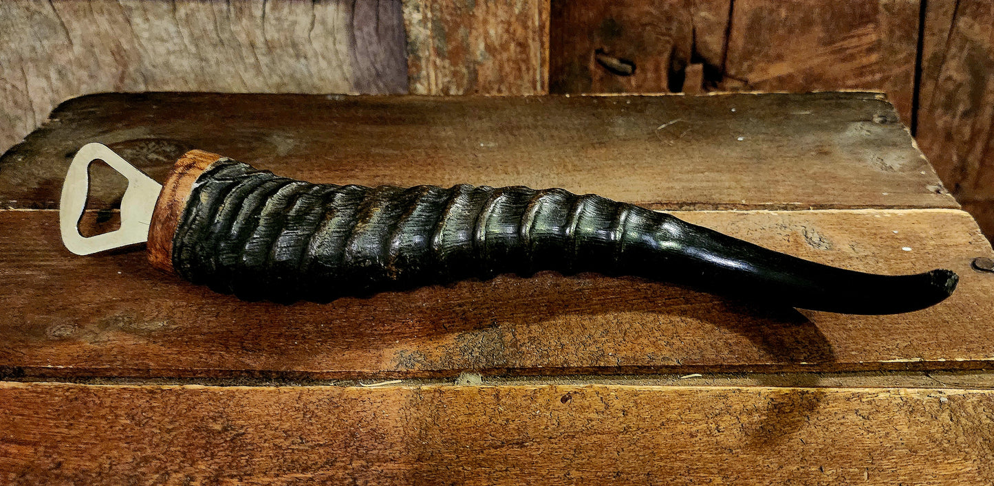 Springbok Horn Bottle Opener