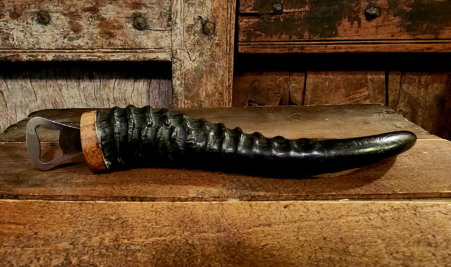 Springbok Horn Bottle Opener