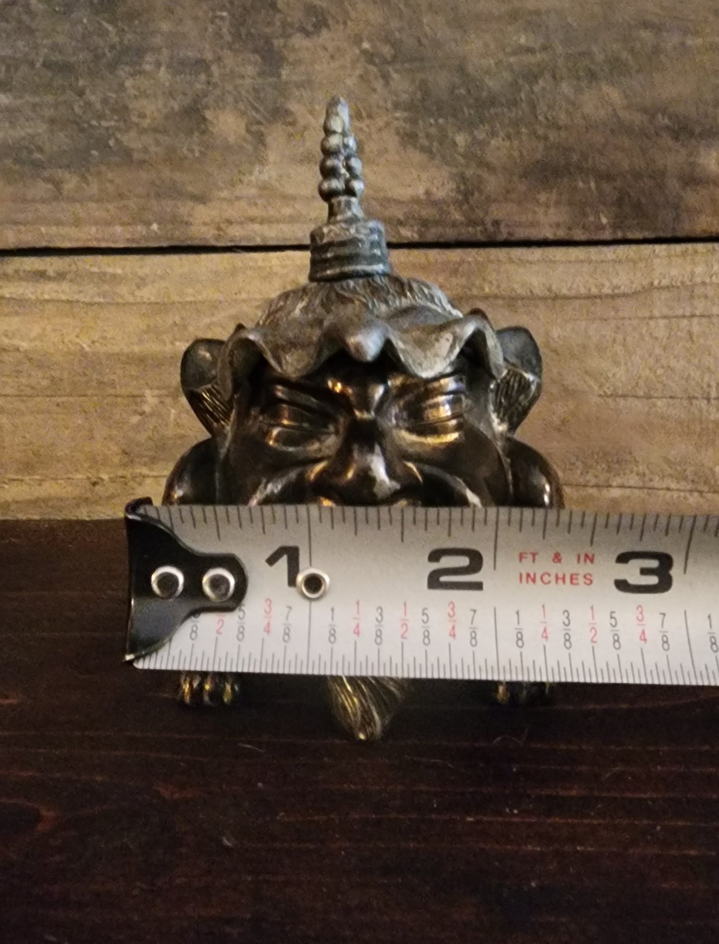 Antique Devil Lighter/Incense Burner with Snuff Cap
