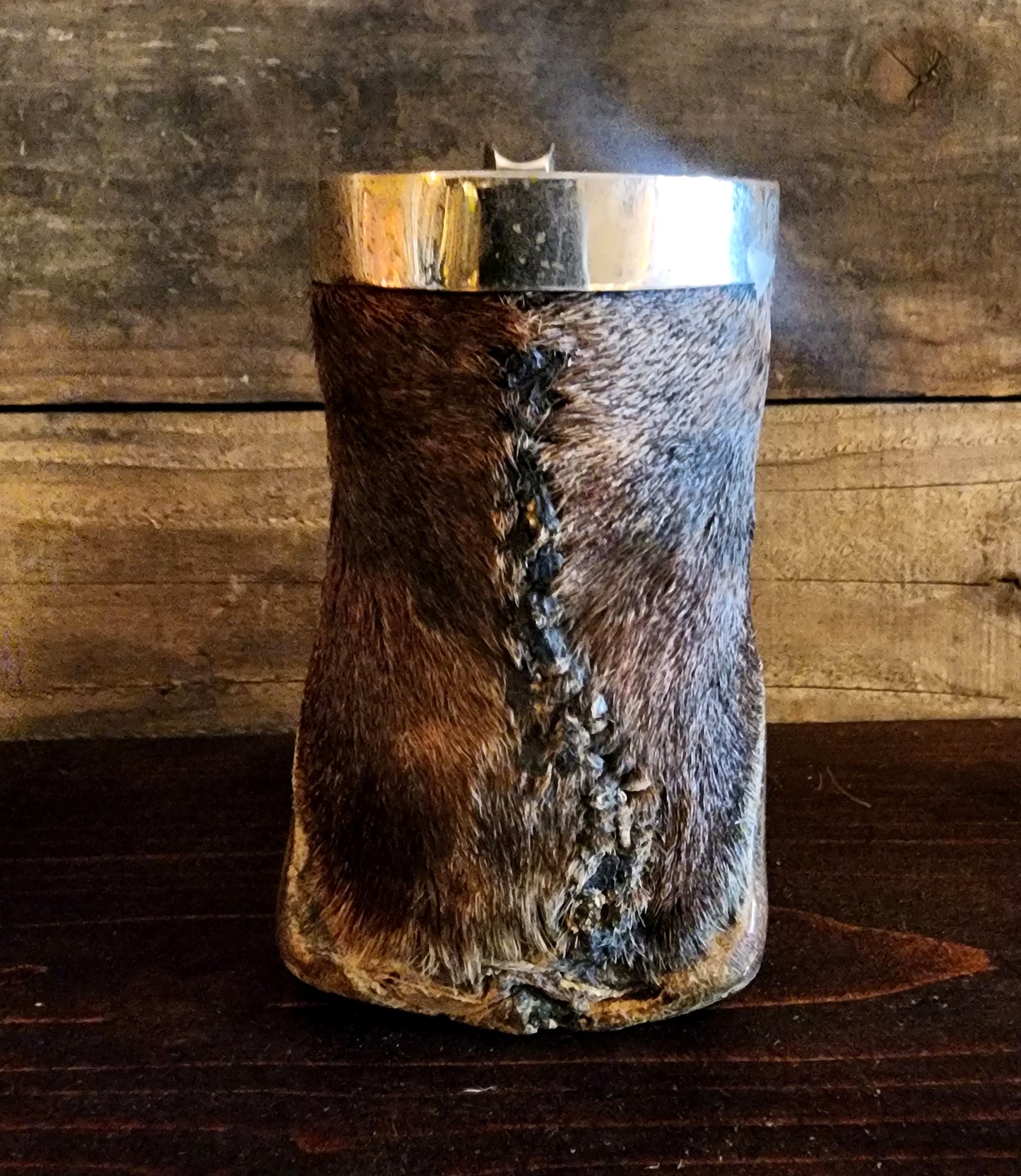 Vintage Taxidermy Zebra Hoof Ashtray