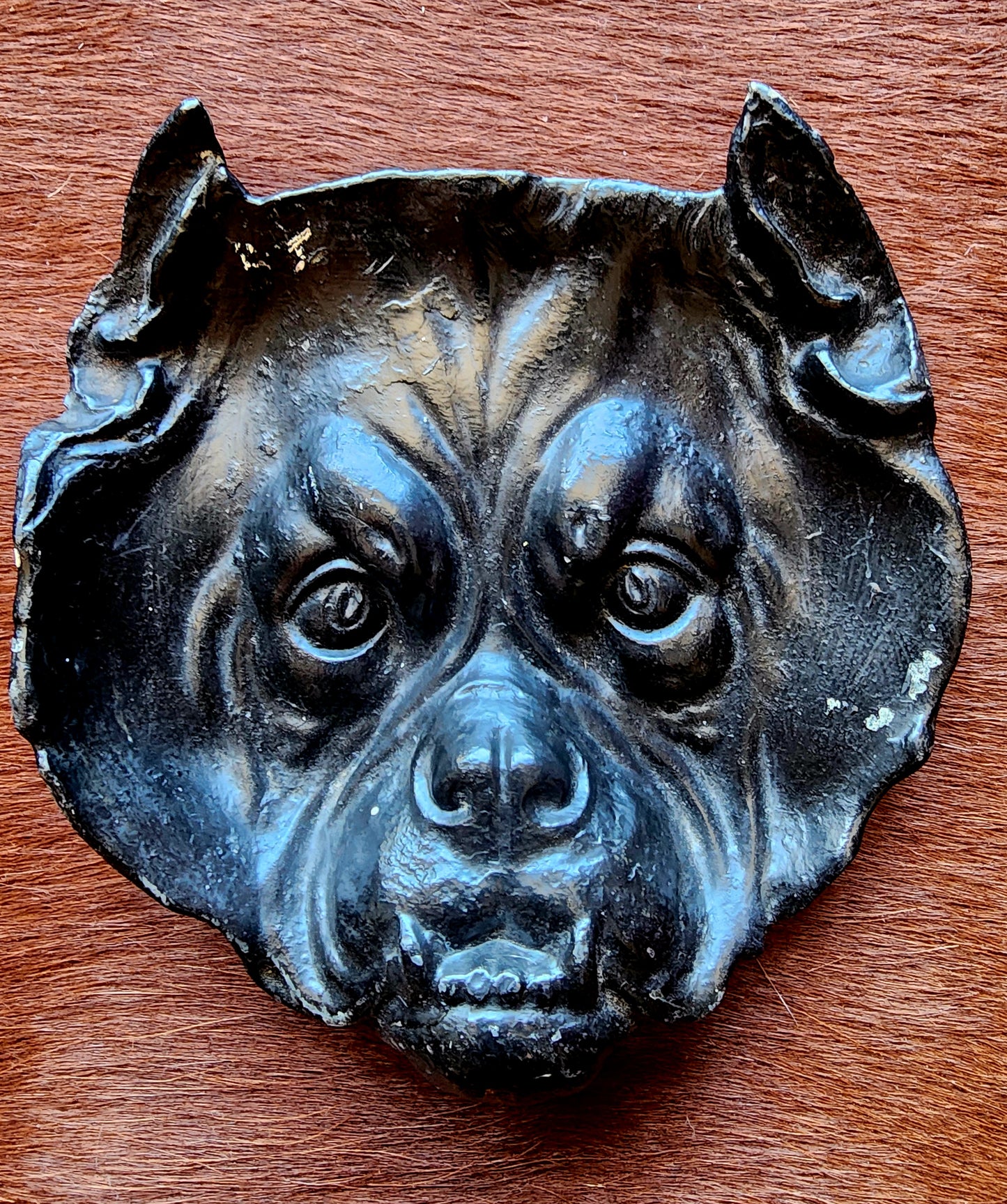 Vintage Cast Iron Bulldog Tray