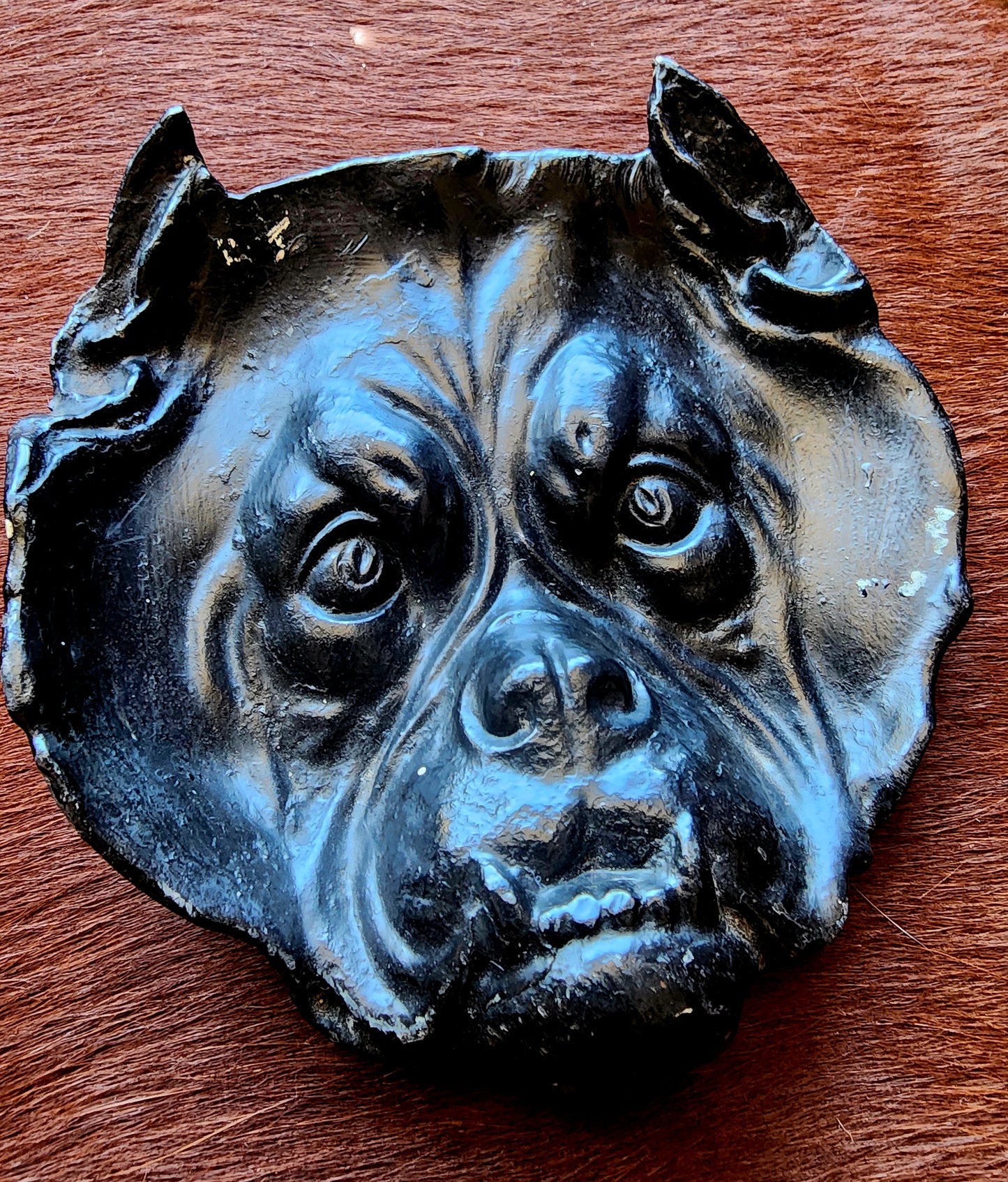 Vintage Cast Iron Bulldog Tray