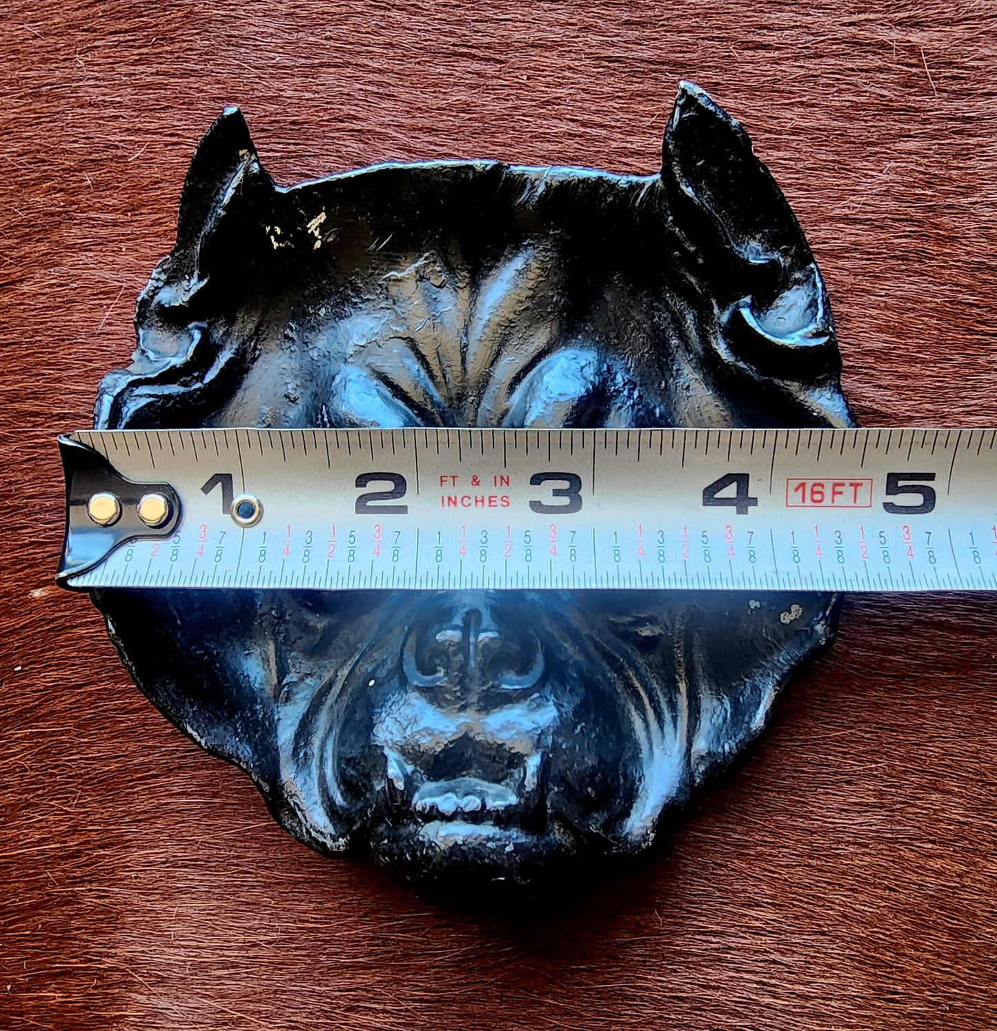 Vintage Cast Iron Bulldog Tray