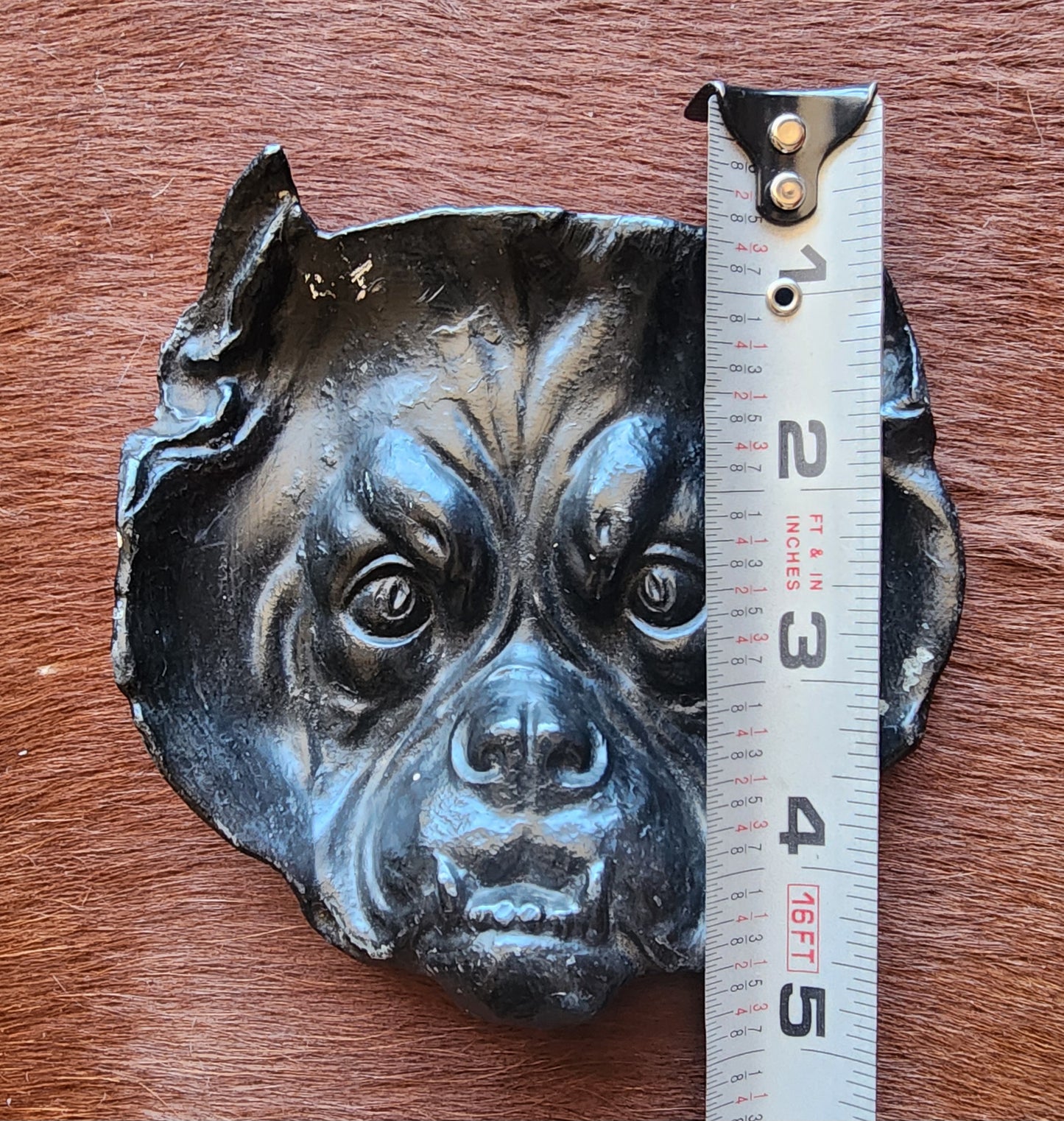 Vintage Cast Iron Bulldog Tray