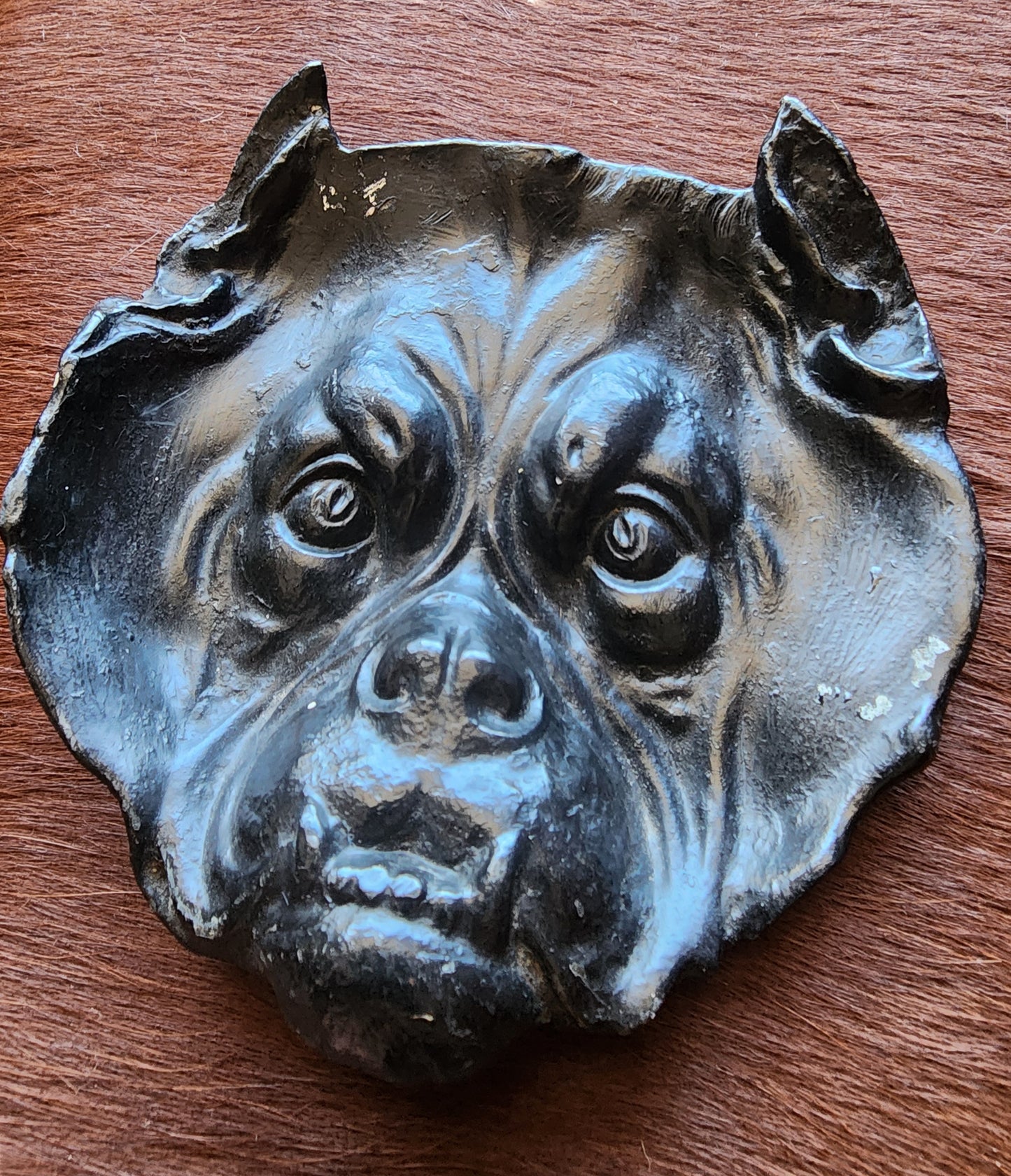 Vintage Cast Iron Bulldog Tray