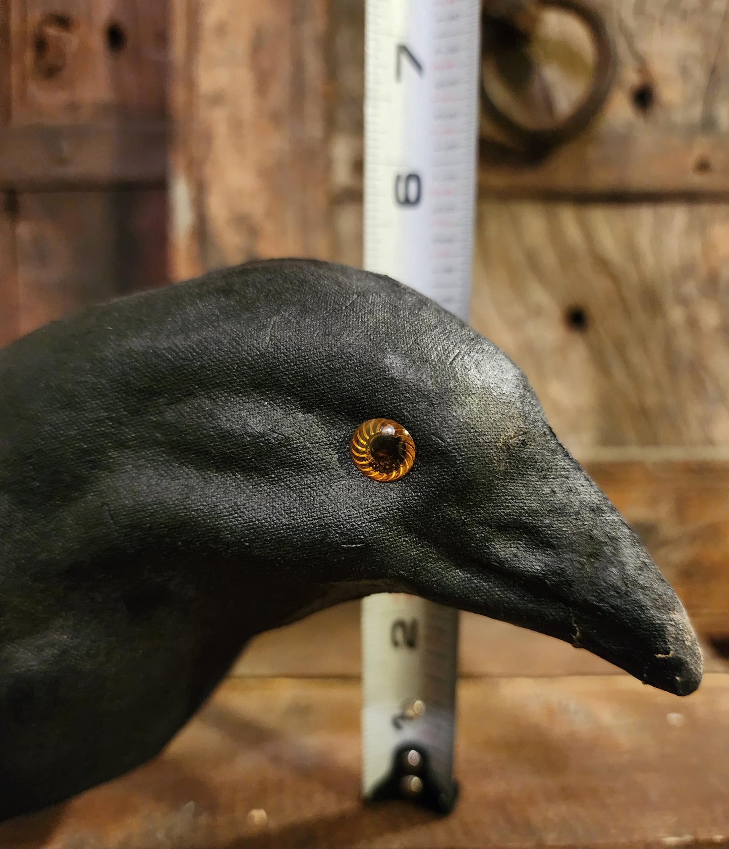 Vintage Paper Mache Black Crow
