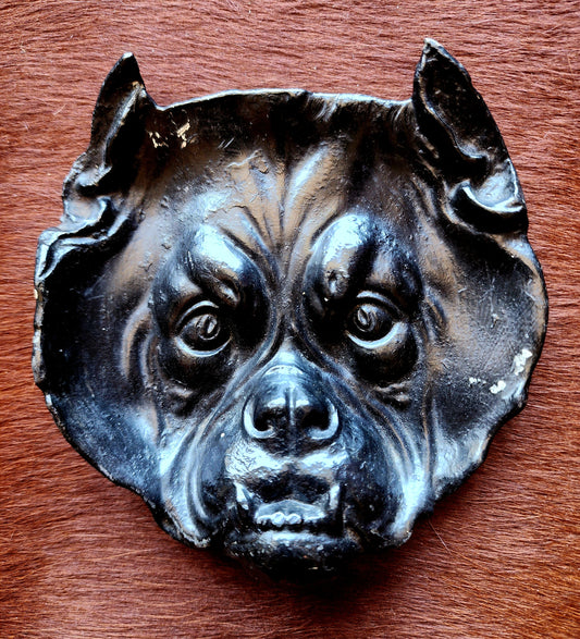 Vintage Cast Iron Bulldog Tray
