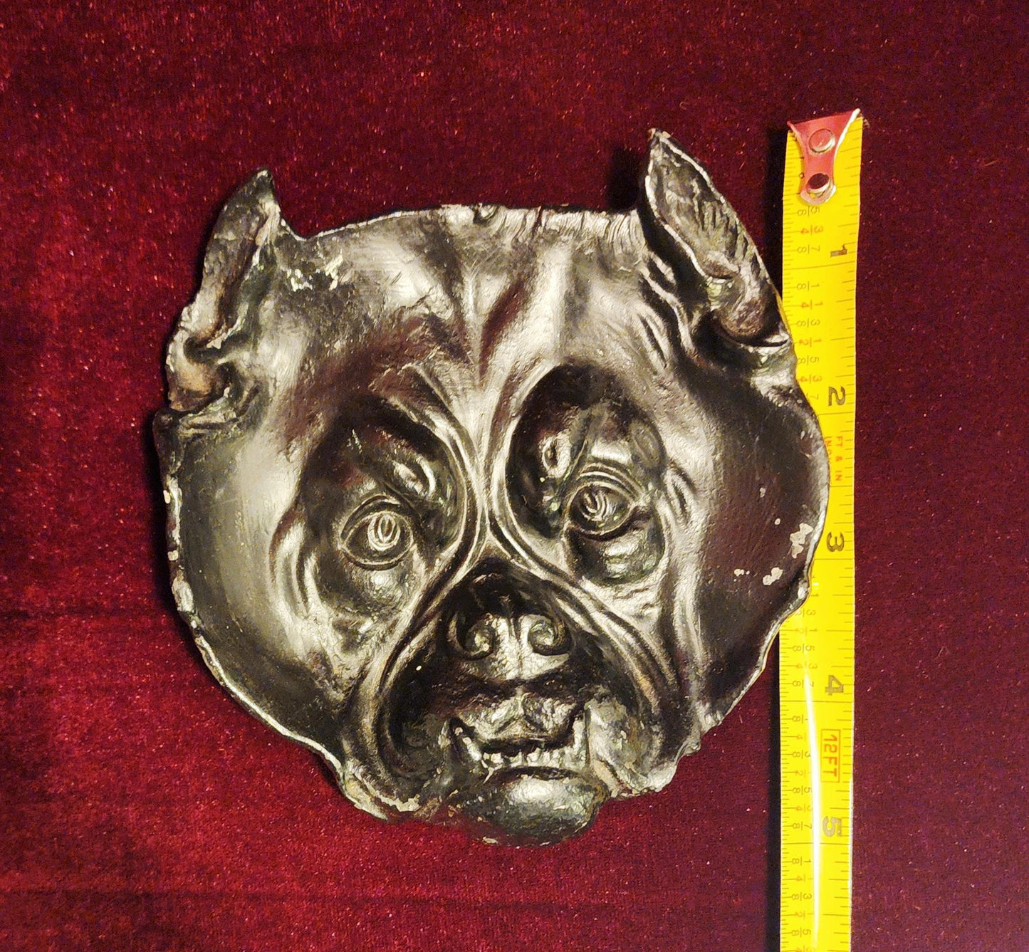 Vintage Cast Iron Bulldog Tray