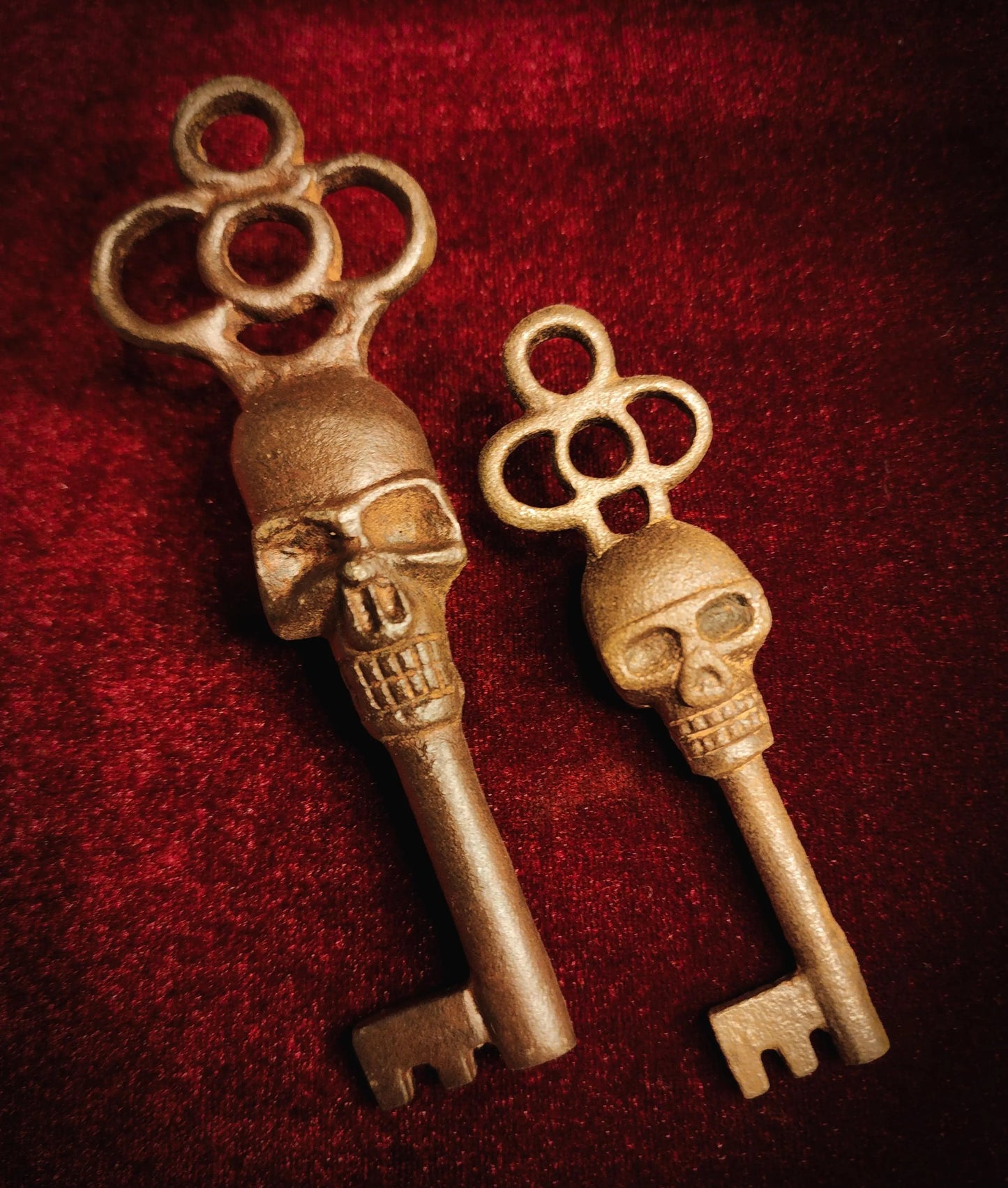 Pair of Cast Iron Skeleton Keys