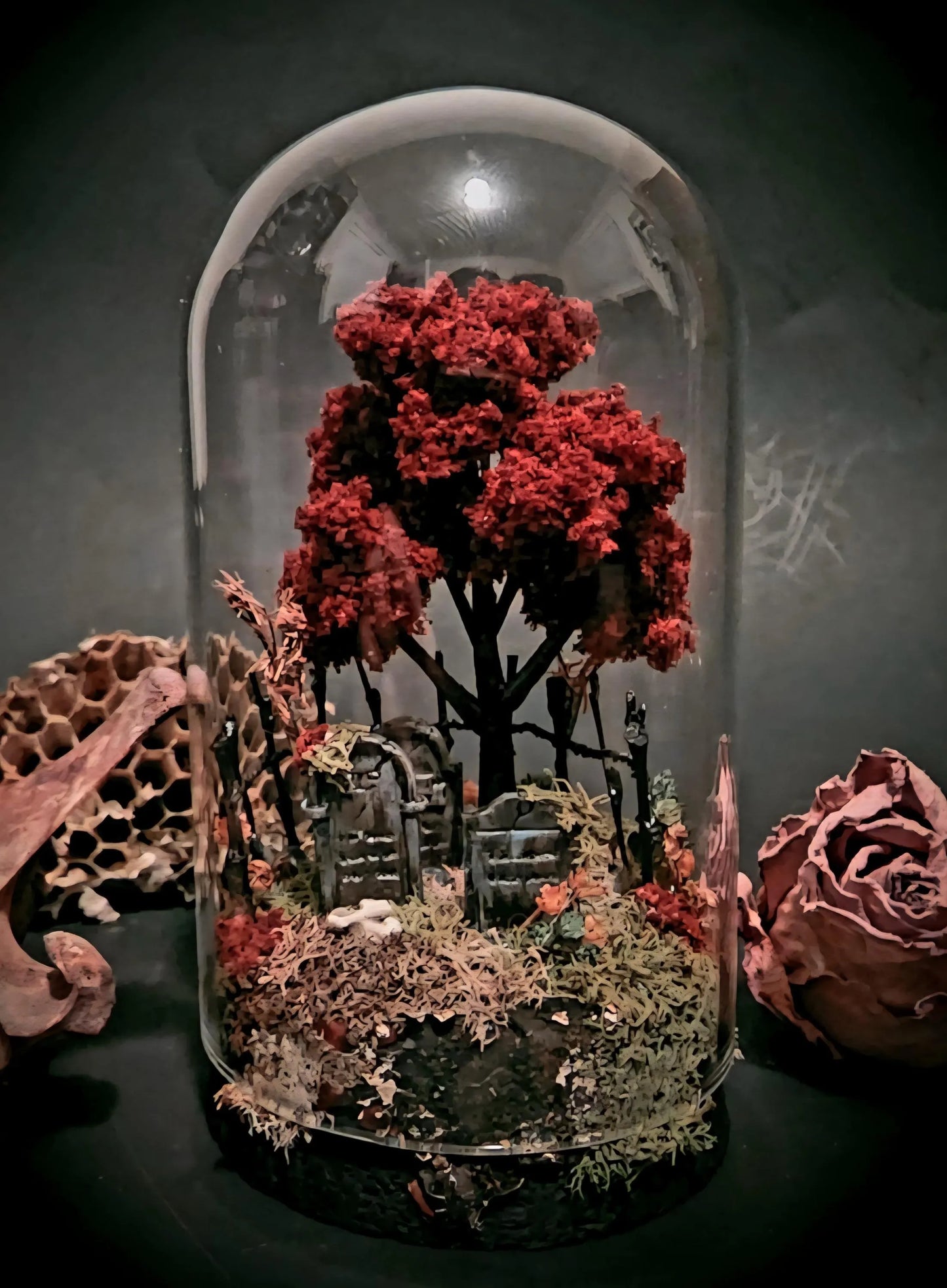 Custom Miniature Cemetery/Headstone Dome