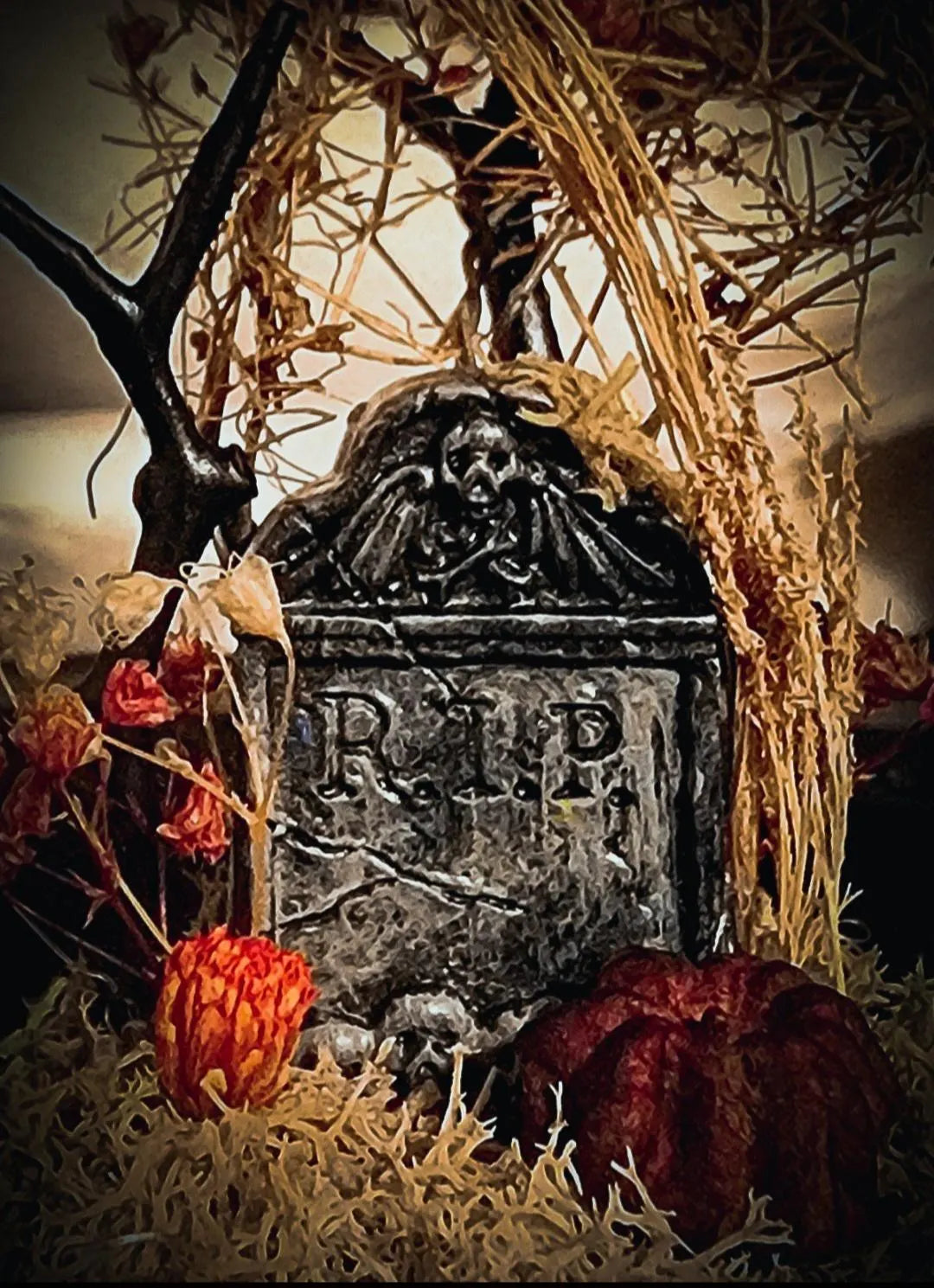 Custom Miniature Cemetery/Headstone Dome