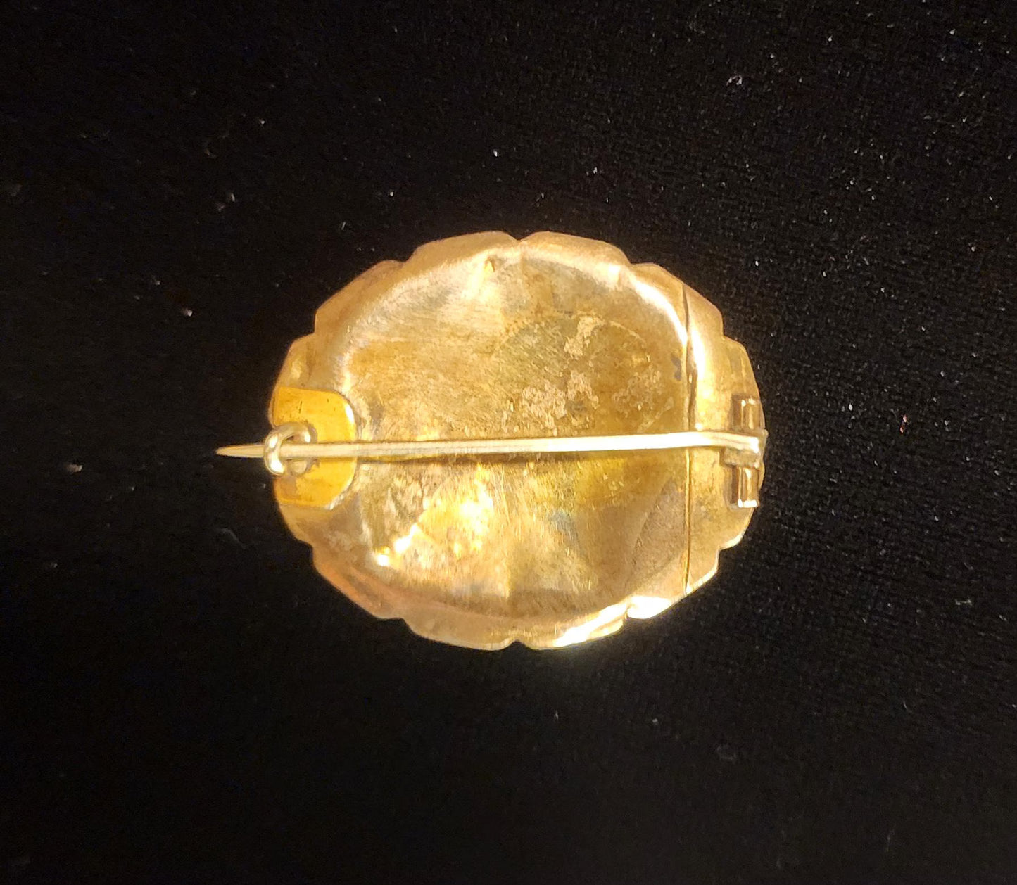 Antique Victorian Mourning Hair Brooch