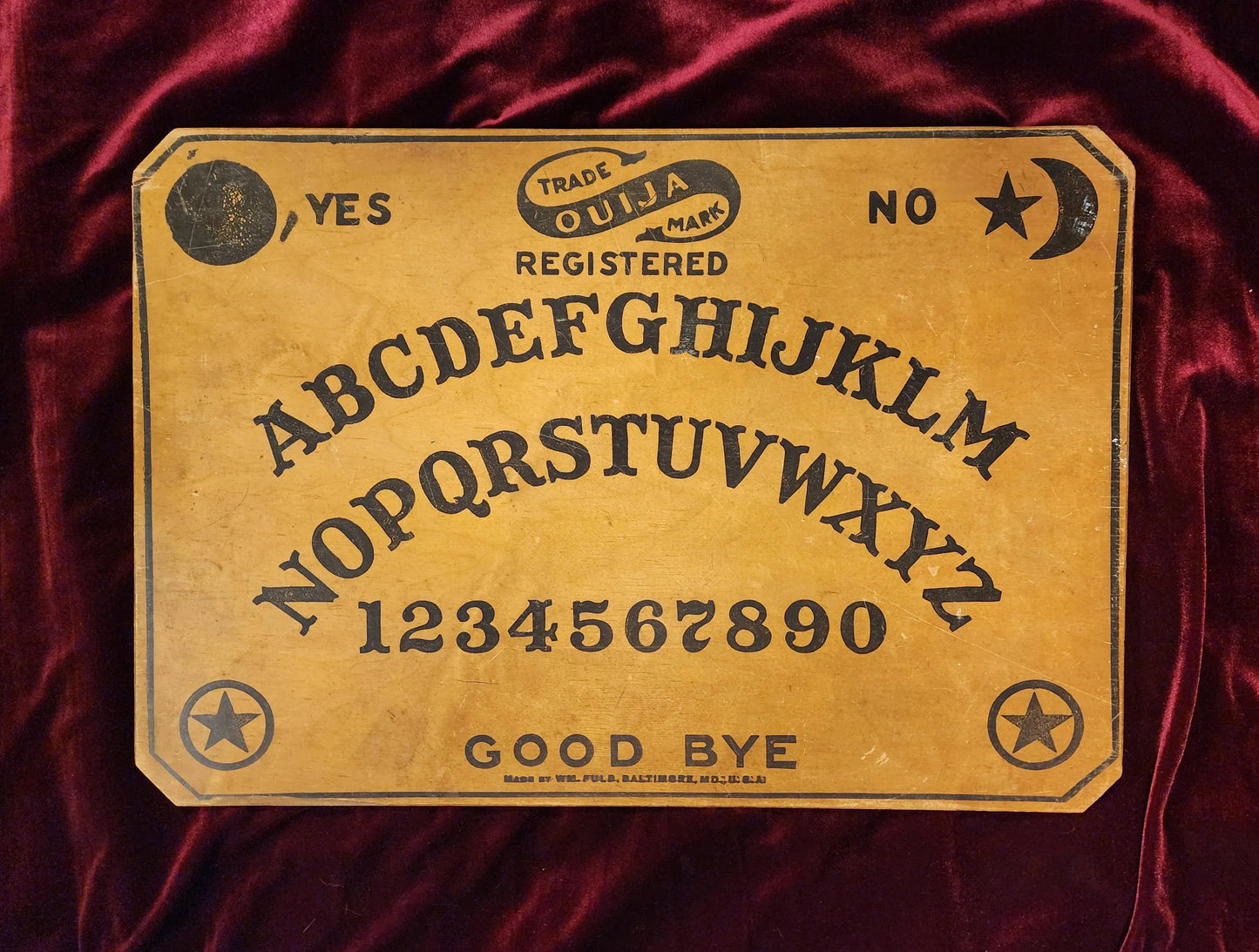 Antique 1910's-1920's William Fuld Ouija Board