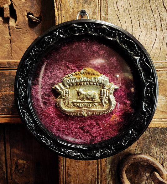 "Our Darling" Antique Casket Plaque