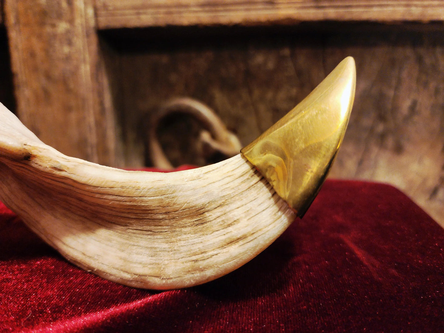 Genuine Ram Horn Candle Holder