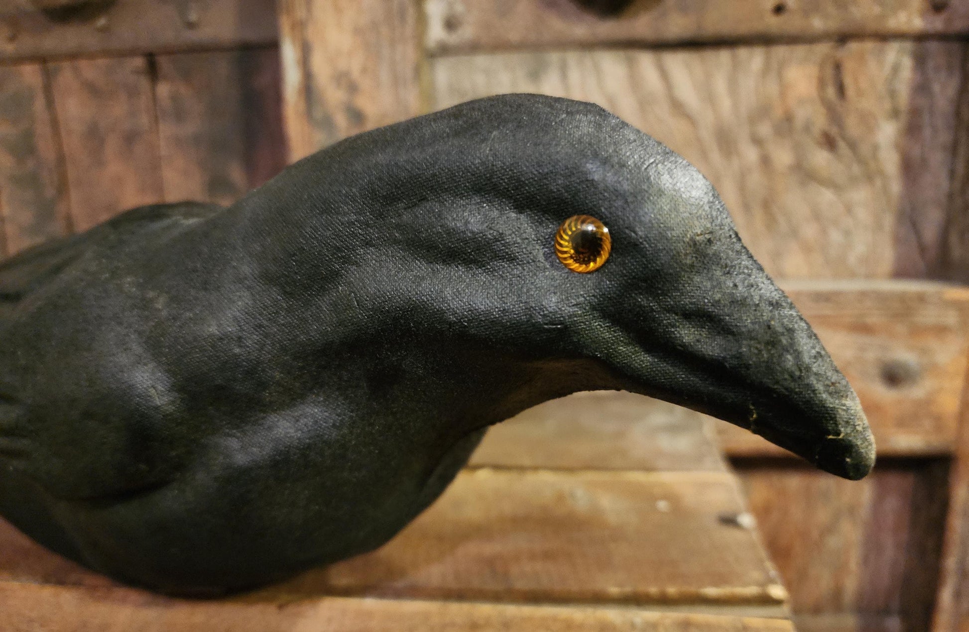 Vintage Paper Mache Black Crow
