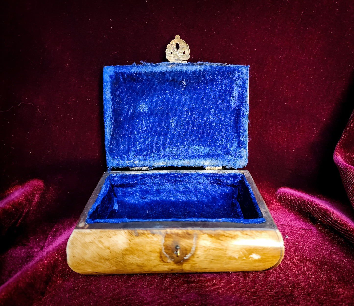 Vintage Bone and Brass Trinket Box