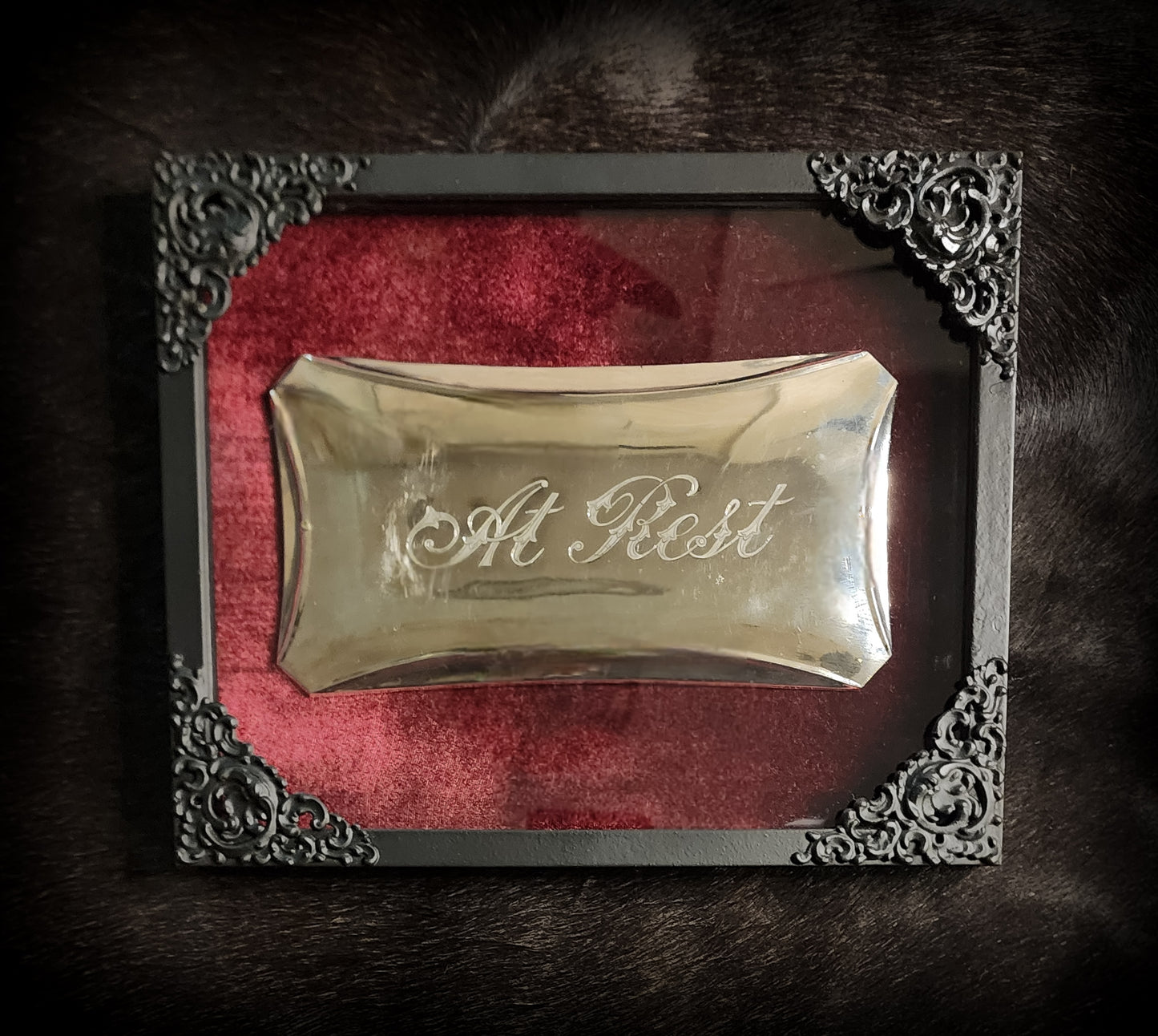 Framed, Antique Casket/Coffin Plaque