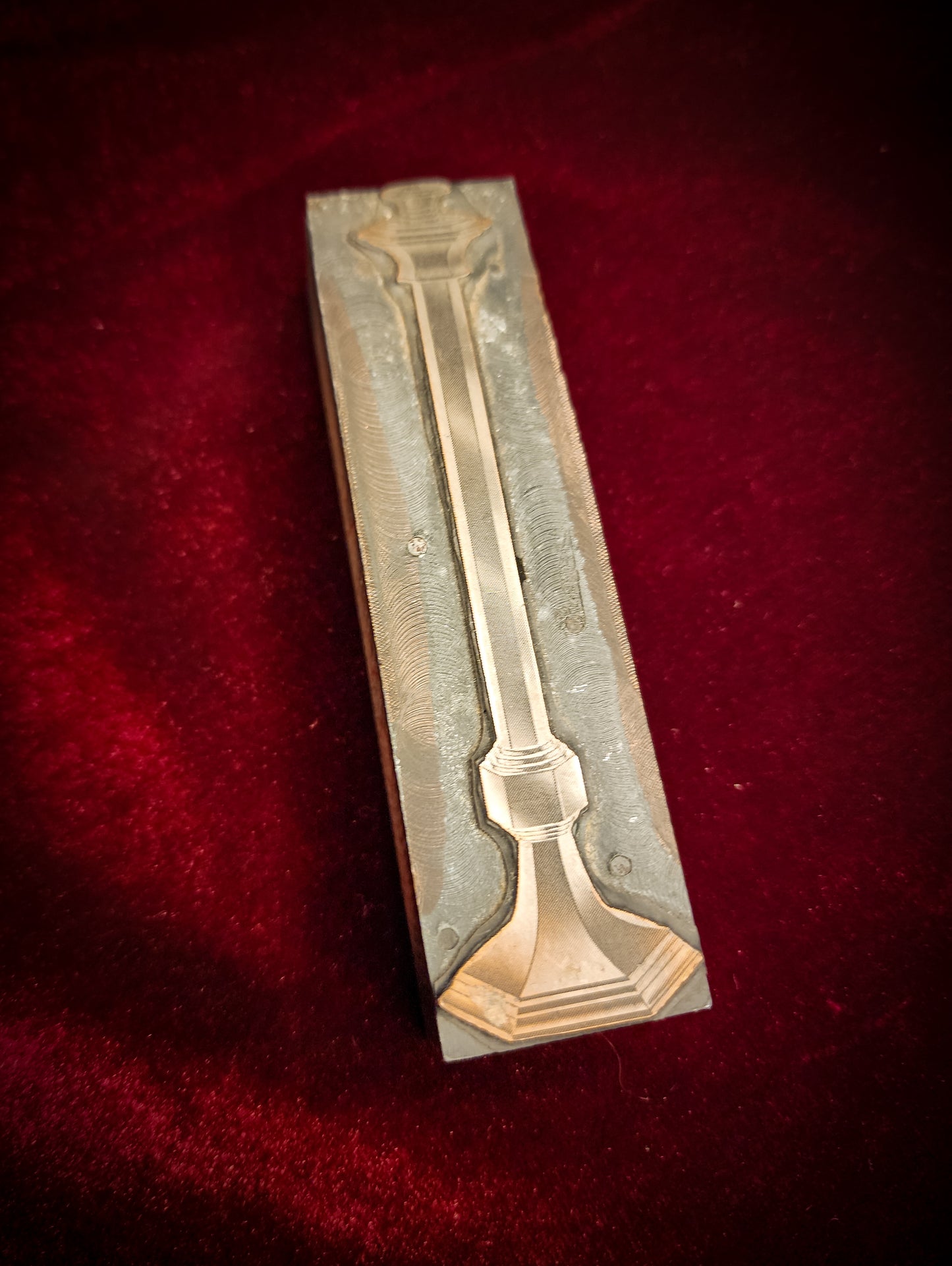 Antique, Candlestick Letterpress/Printing Block