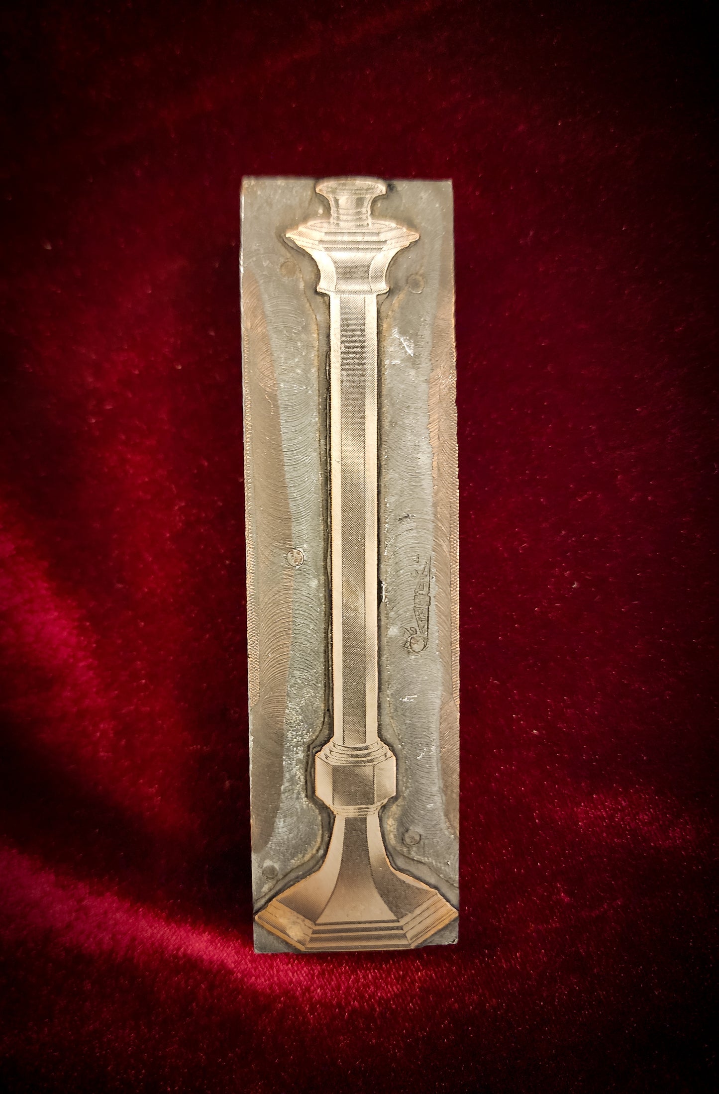 Antique, Candlestick Letterpress/Printing Block