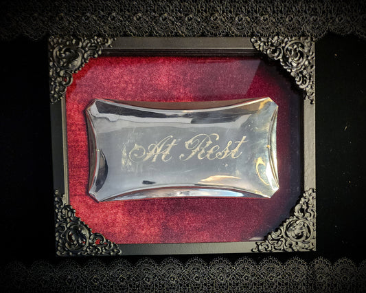 Framed, Antique Casket/Coffin Plaque