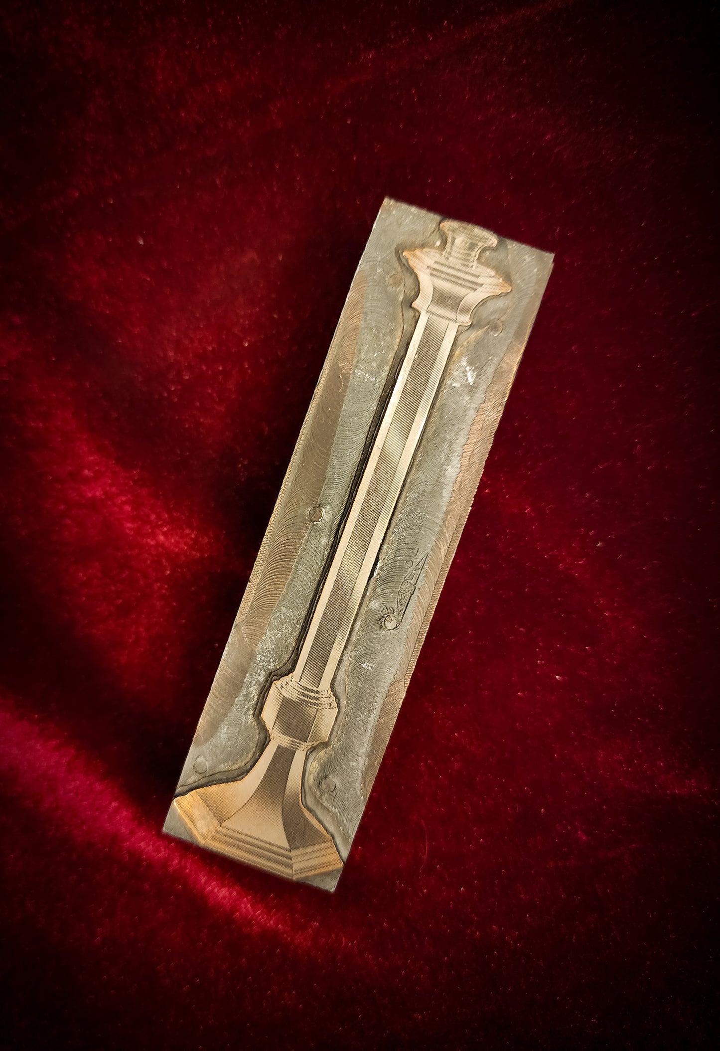 Antique, Candlestick Letterpress/Printing Block