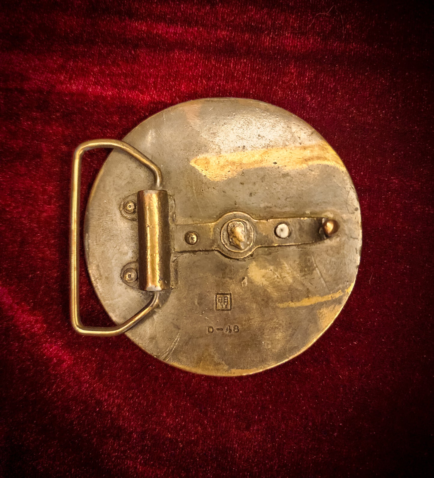 Vintage Edgar Allan Poe "Nevermore" Belt Buckle