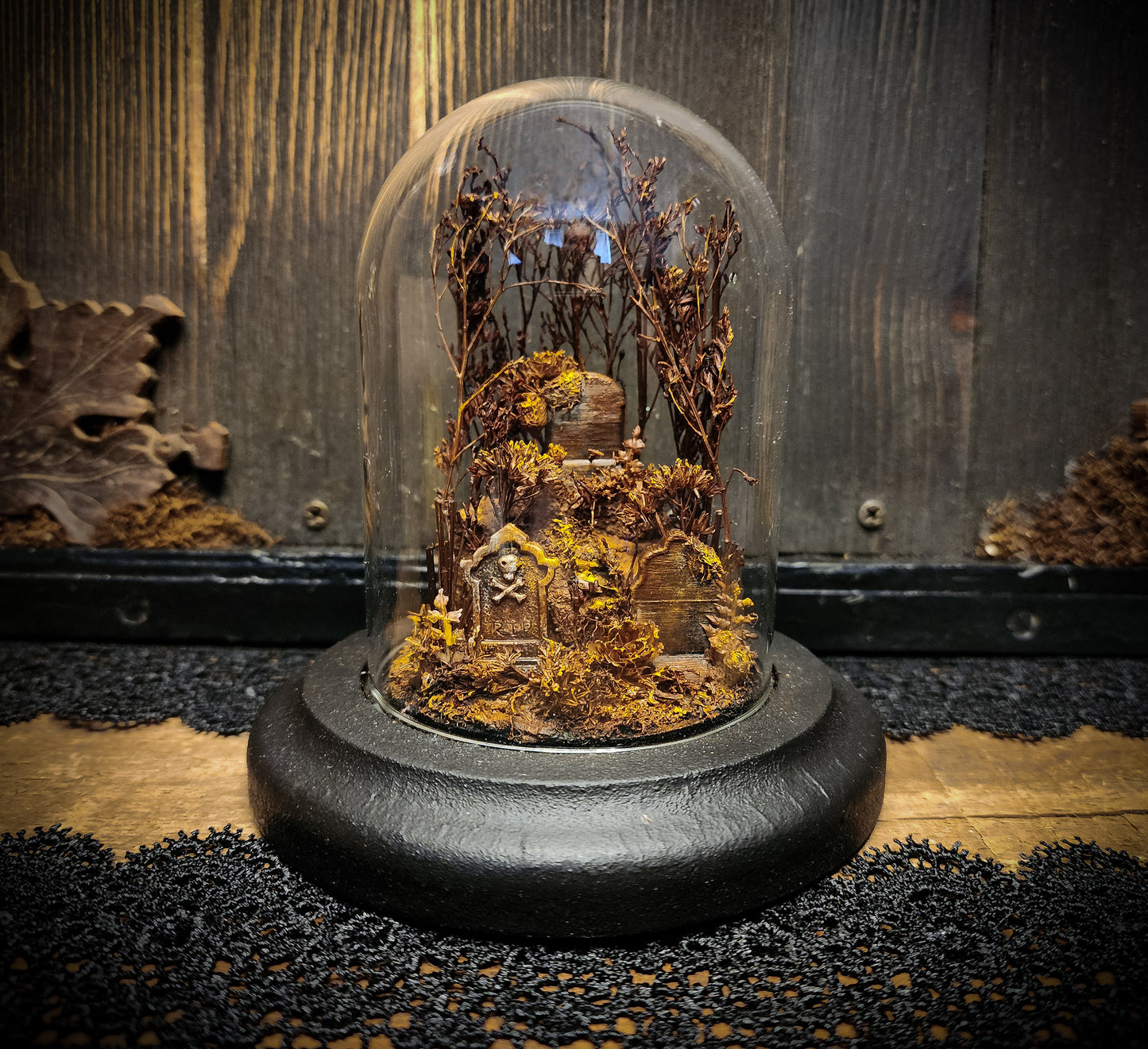 Miniature Cemetery Glass Display Dome