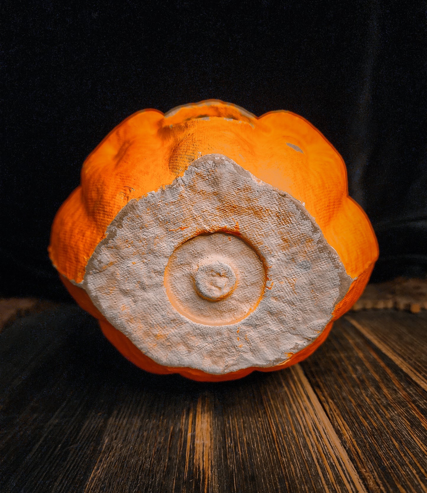 Vintage Paper Mache Pumpkin Halloween Lantern