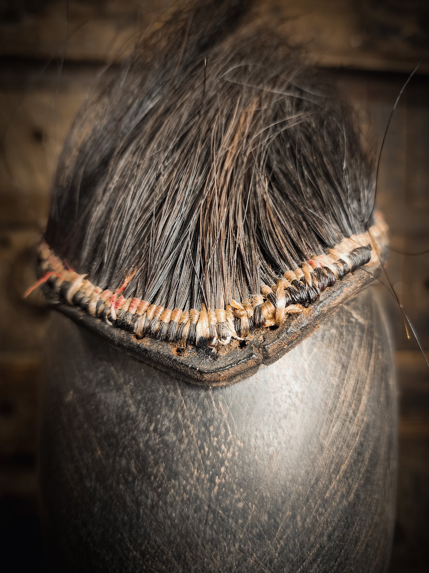 Native American Crow Porcupine Hair Roach