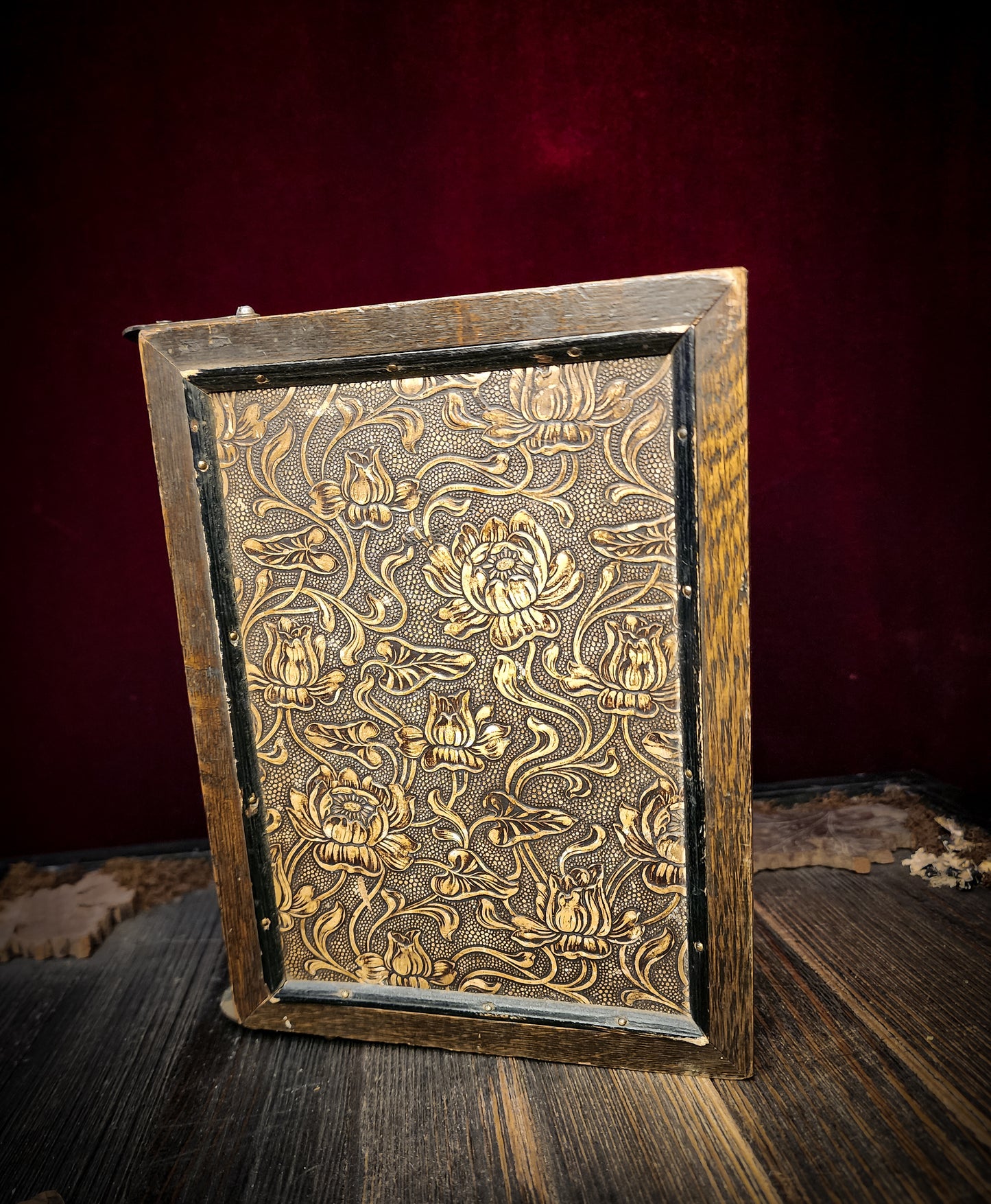Antique Trifold Shaving Mirror