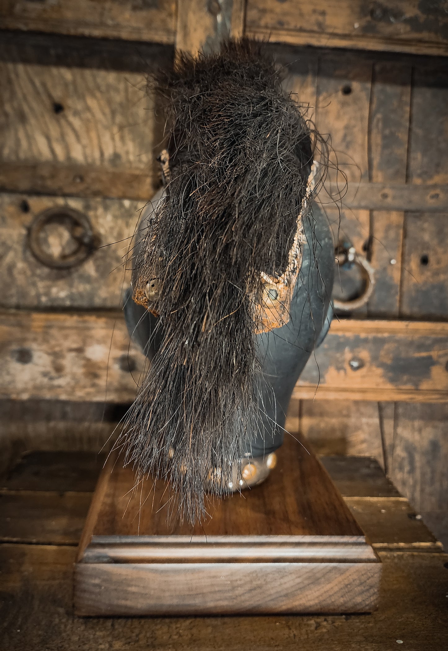 Native American Crow Porcupine Hair Roach