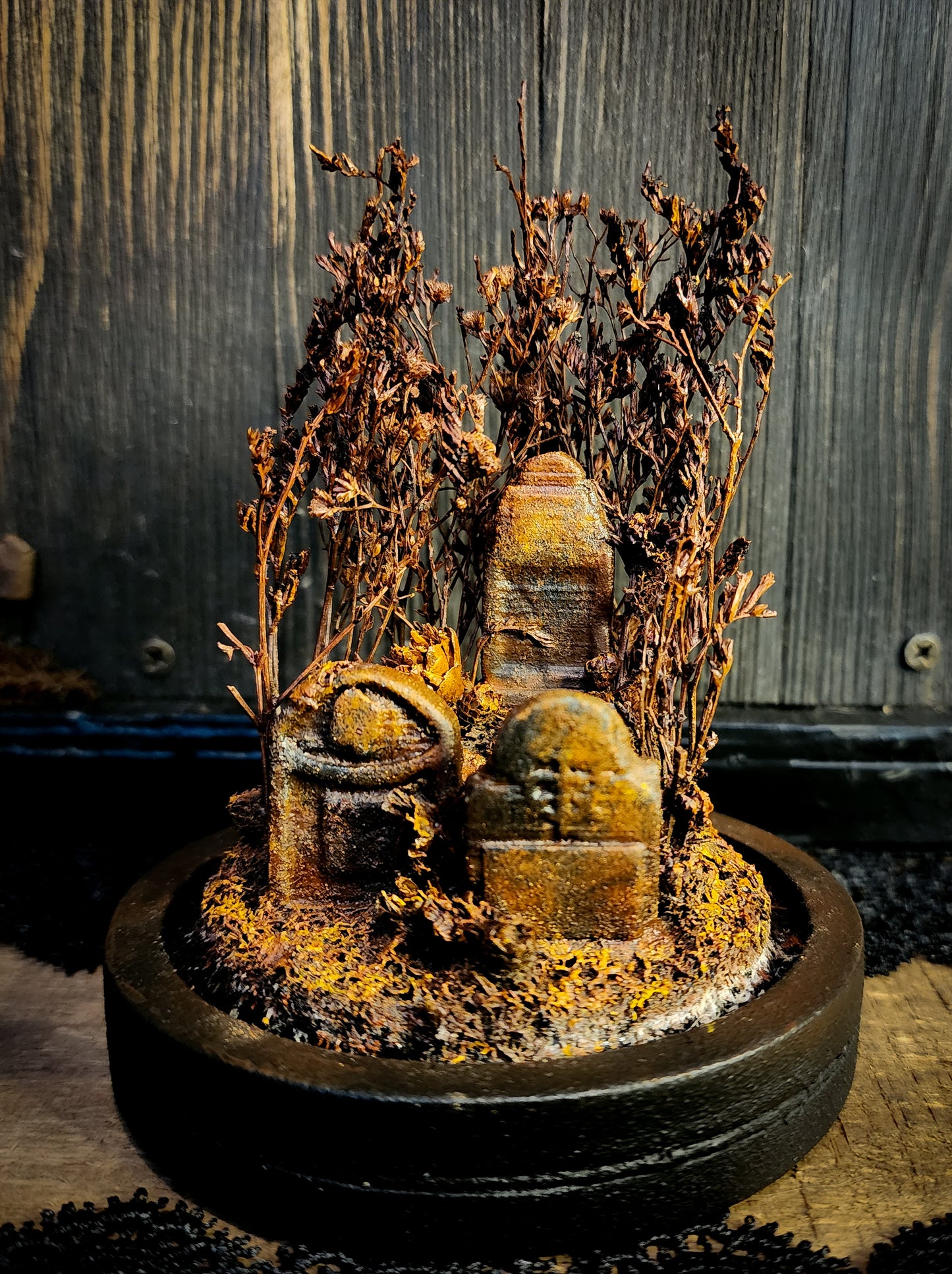 Miniature Cemetery Glass Display Dome
