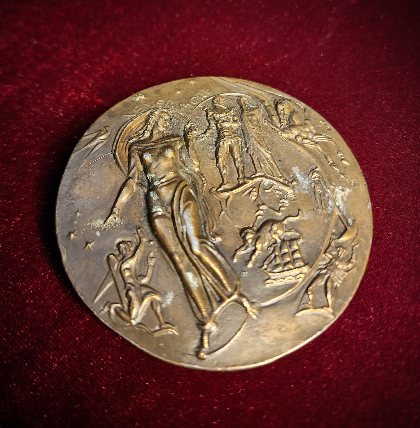 Vintage Edgar Allan Poe "Nevermore" Belt Buckle