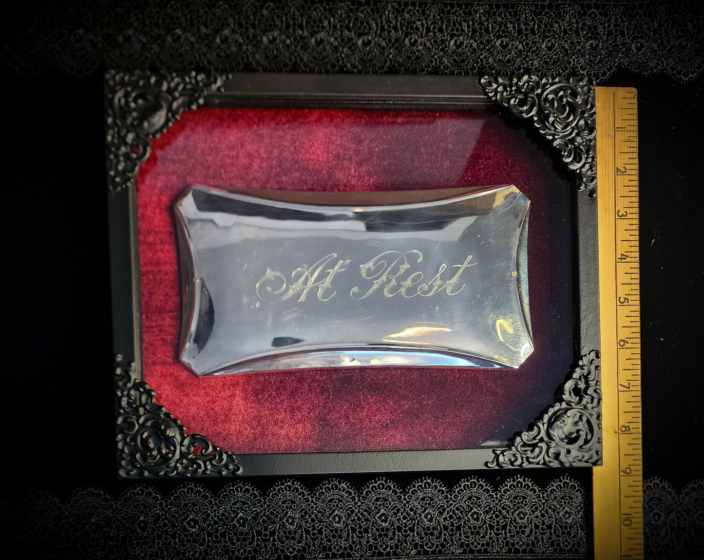 Framed, Antique Casket/Coffin Plaque