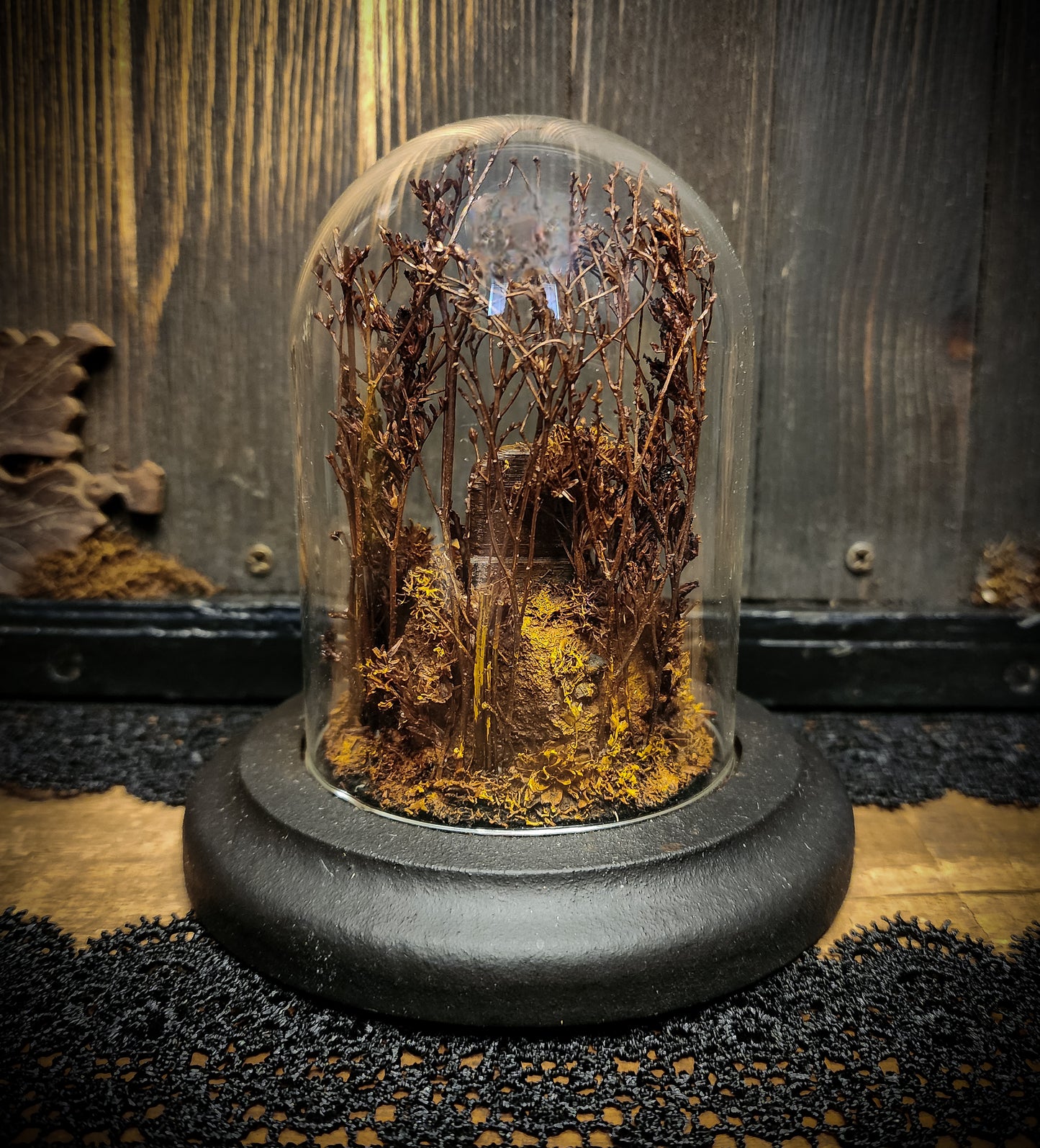 Miniature Cemetery Glass Display Dome