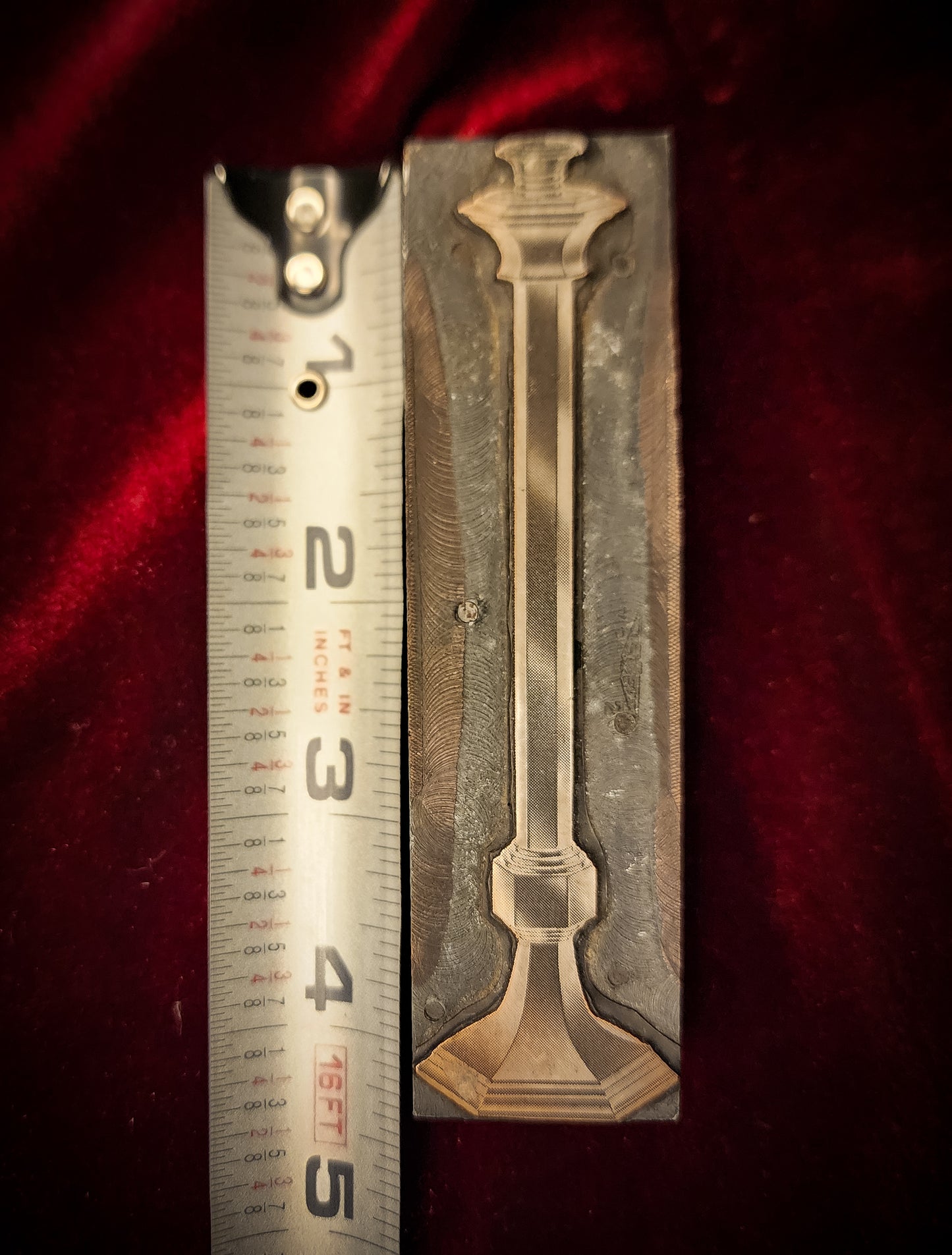 Antique, Candlestick Letterpress/Printing Block