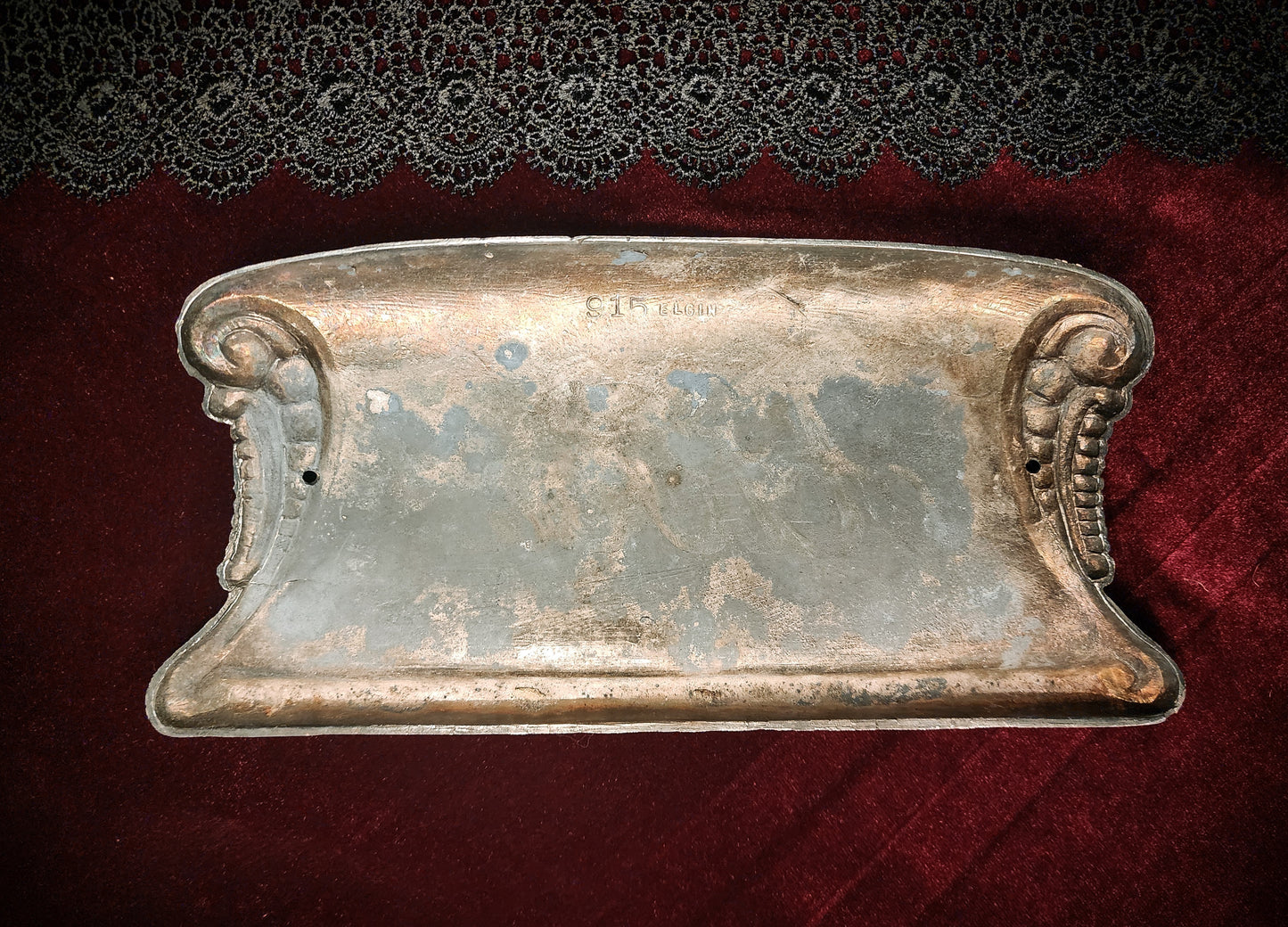 Antique "At Rest" Casket Plaque, Coffin Plate
