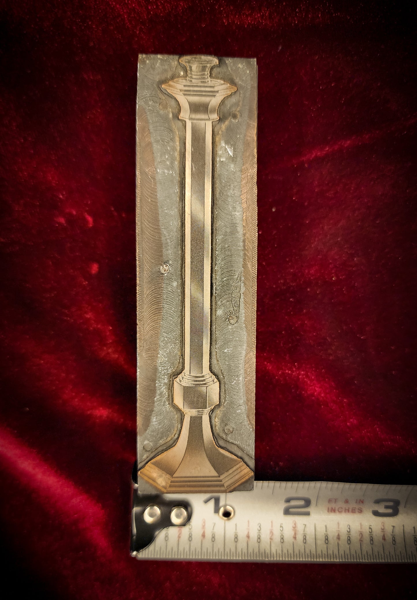 Antique, Candlestick Letterpress/Printing Block