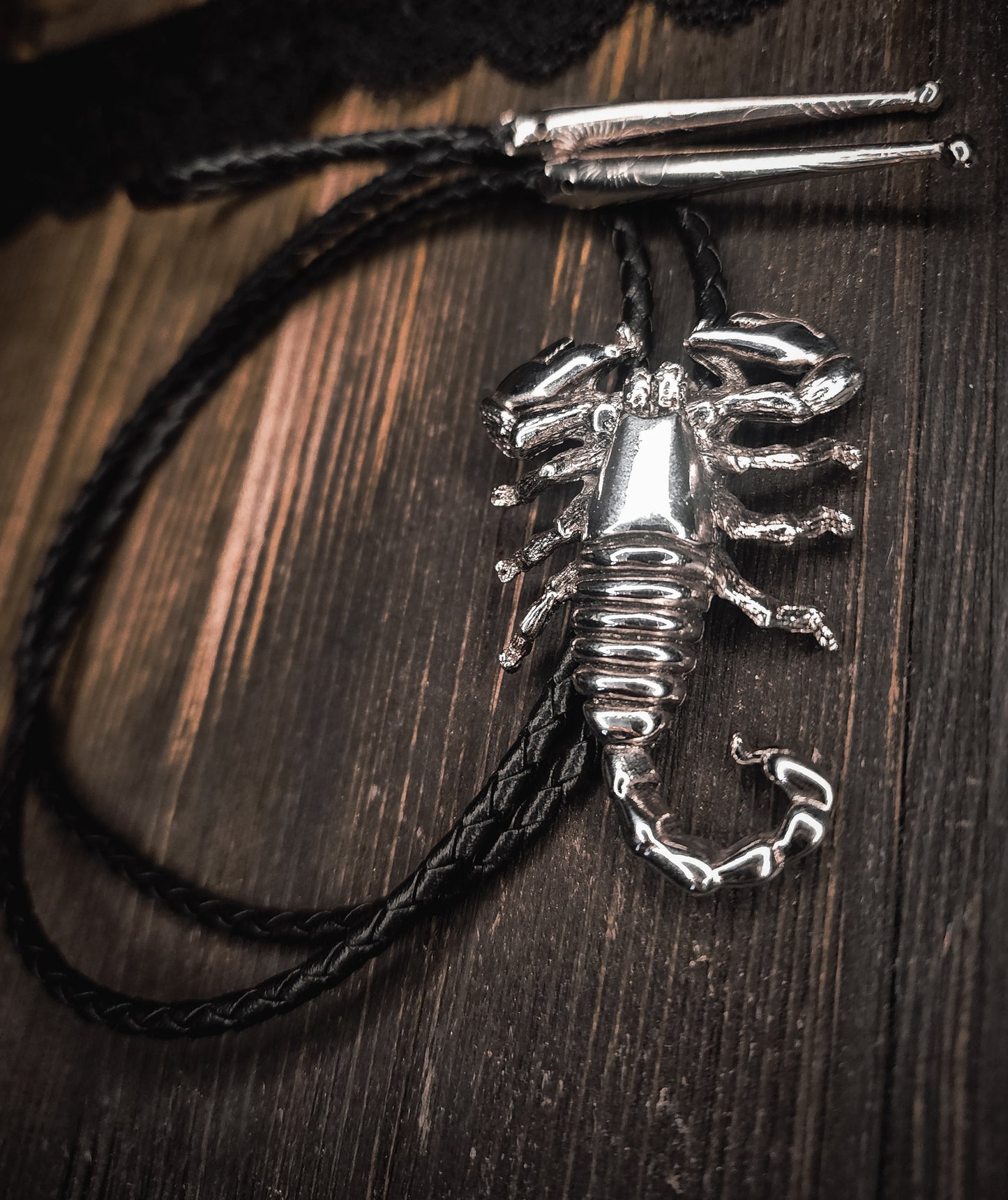 Vintage Southwestern Scorpion Bolo Tie