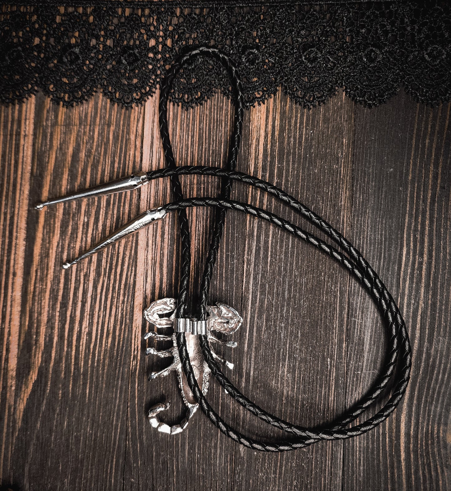 Vintage Southwestern Scorpion Bolo Tie
