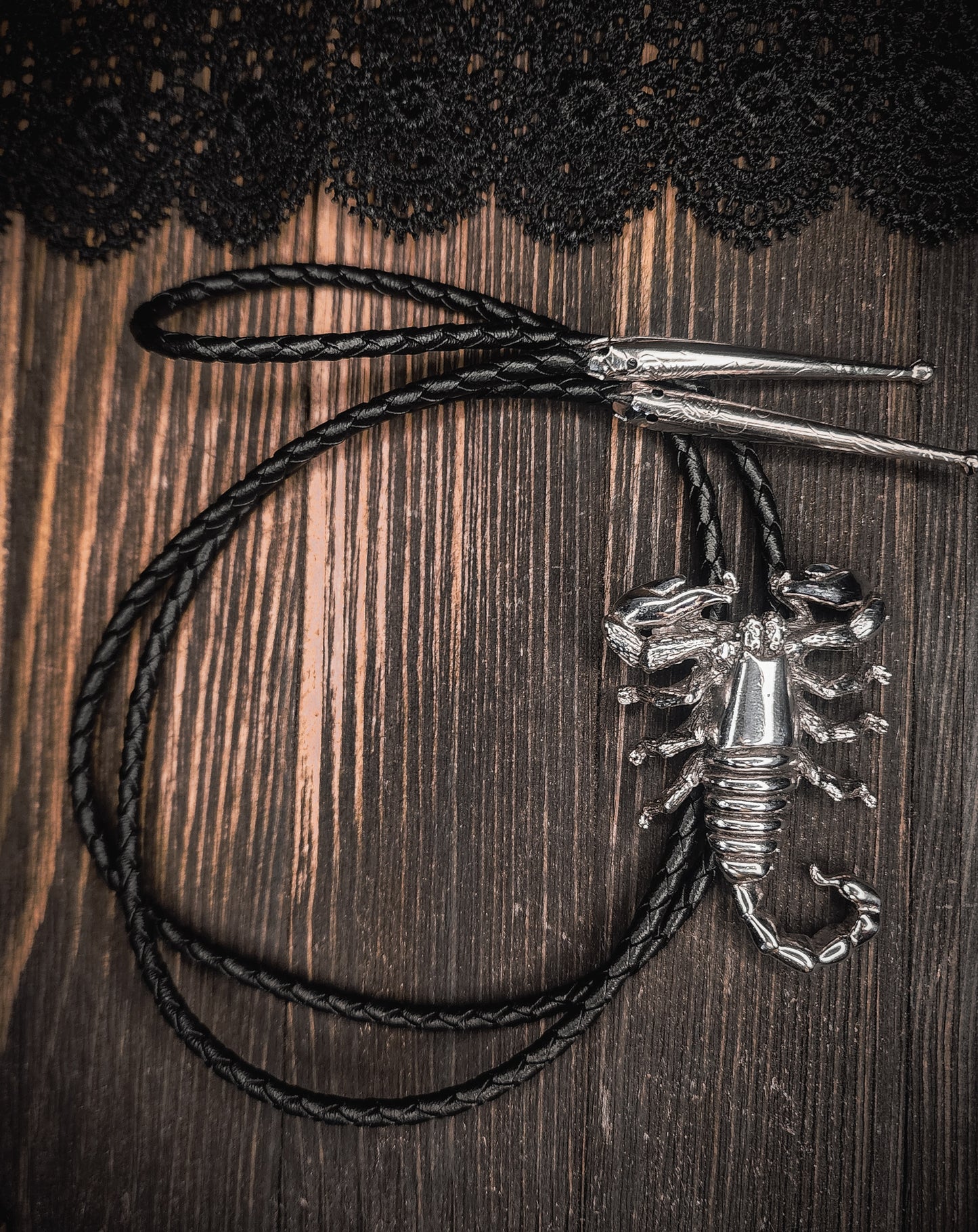 Vintage Southwestern Scorpion Bolo Tie