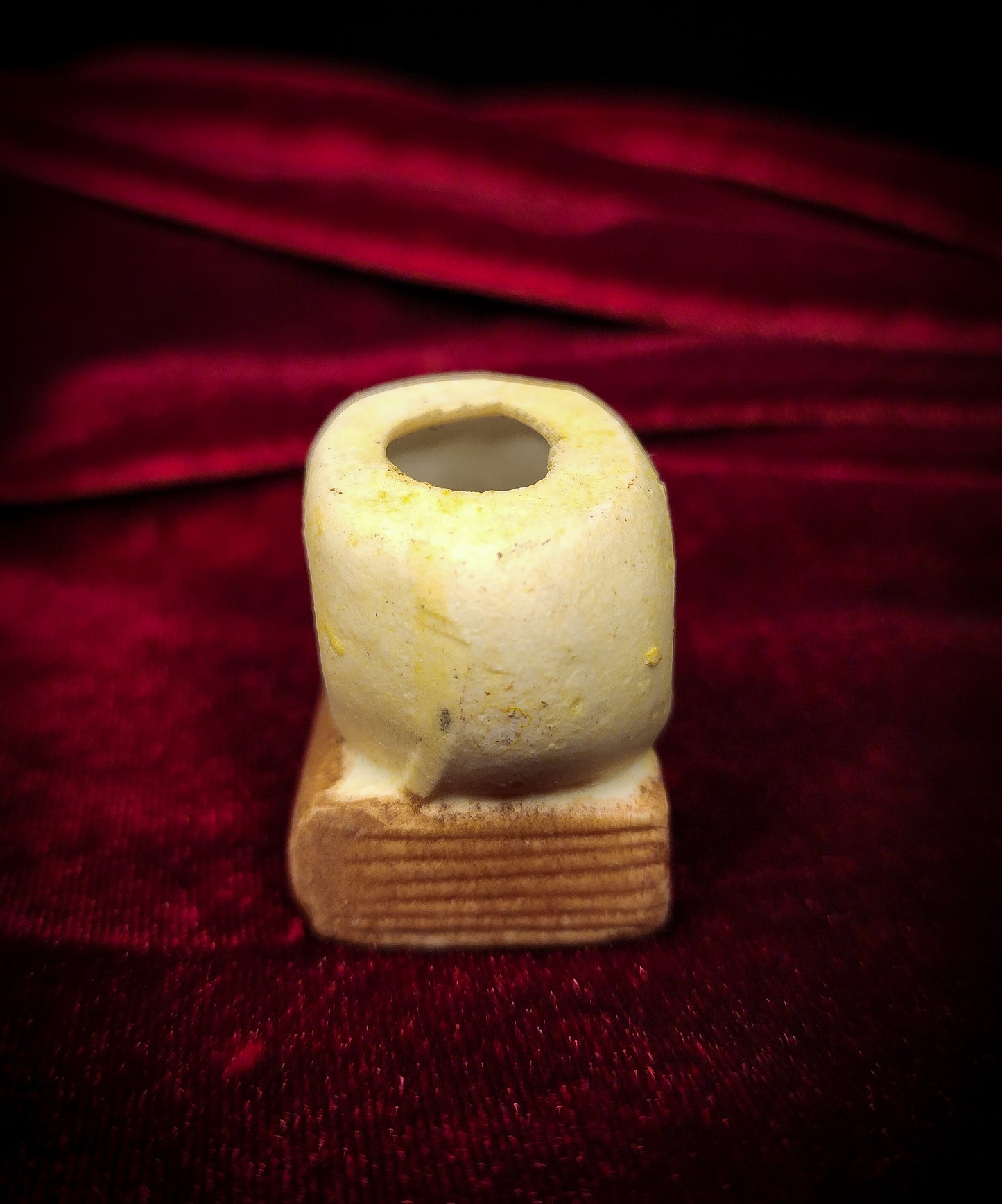 Vintage Memento Mori Matchstick/Toothpick Holder