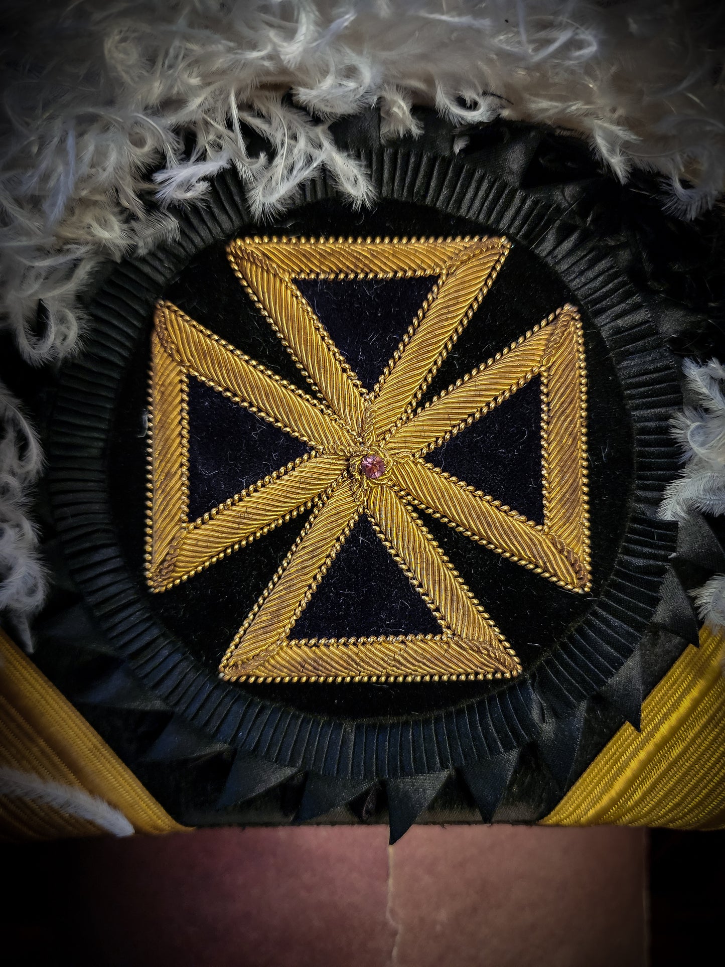 Vintage "Knights Templar" Chapeau Freemason Hat