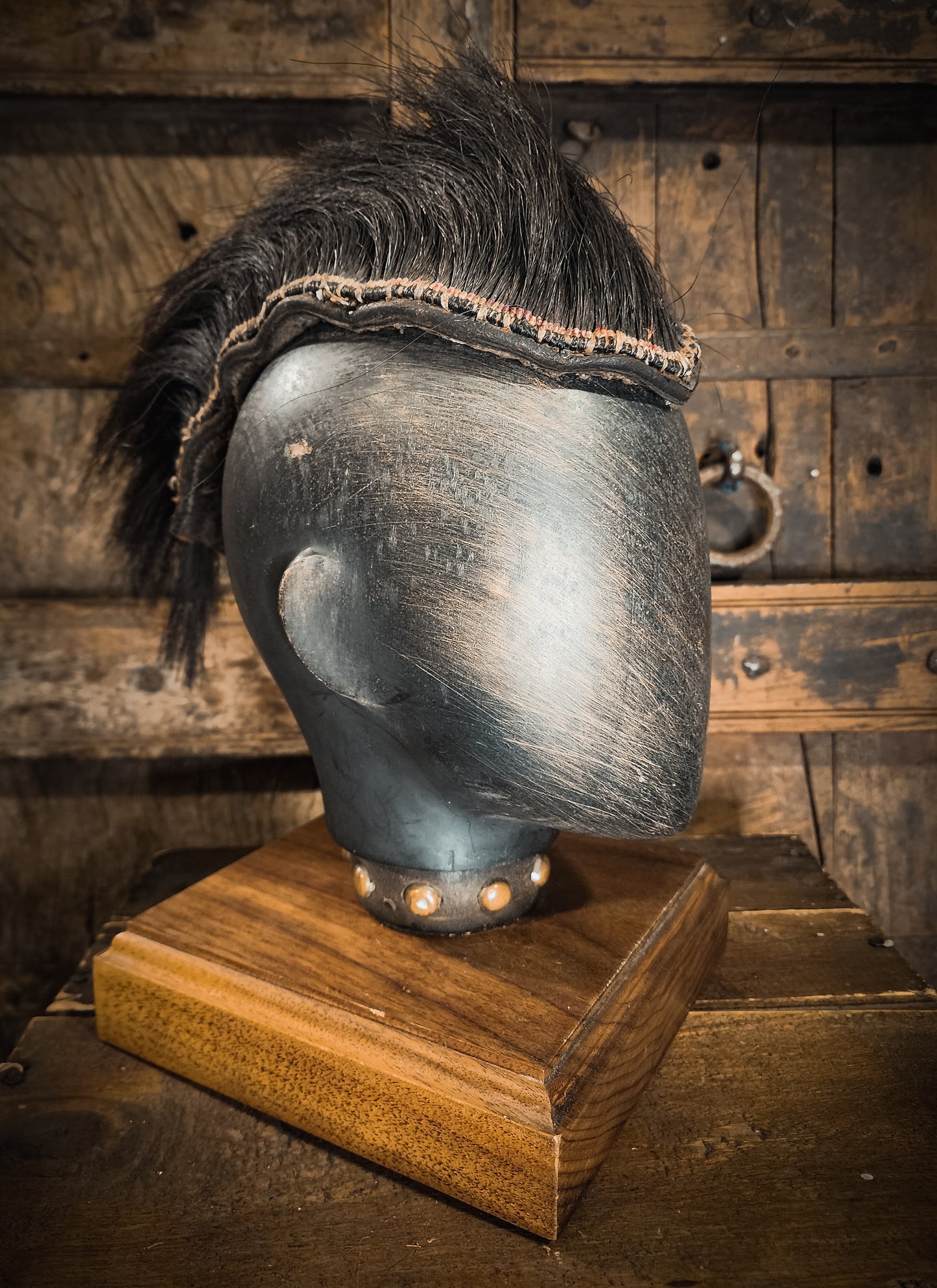 Native American Crow Porcupine Hair Roach