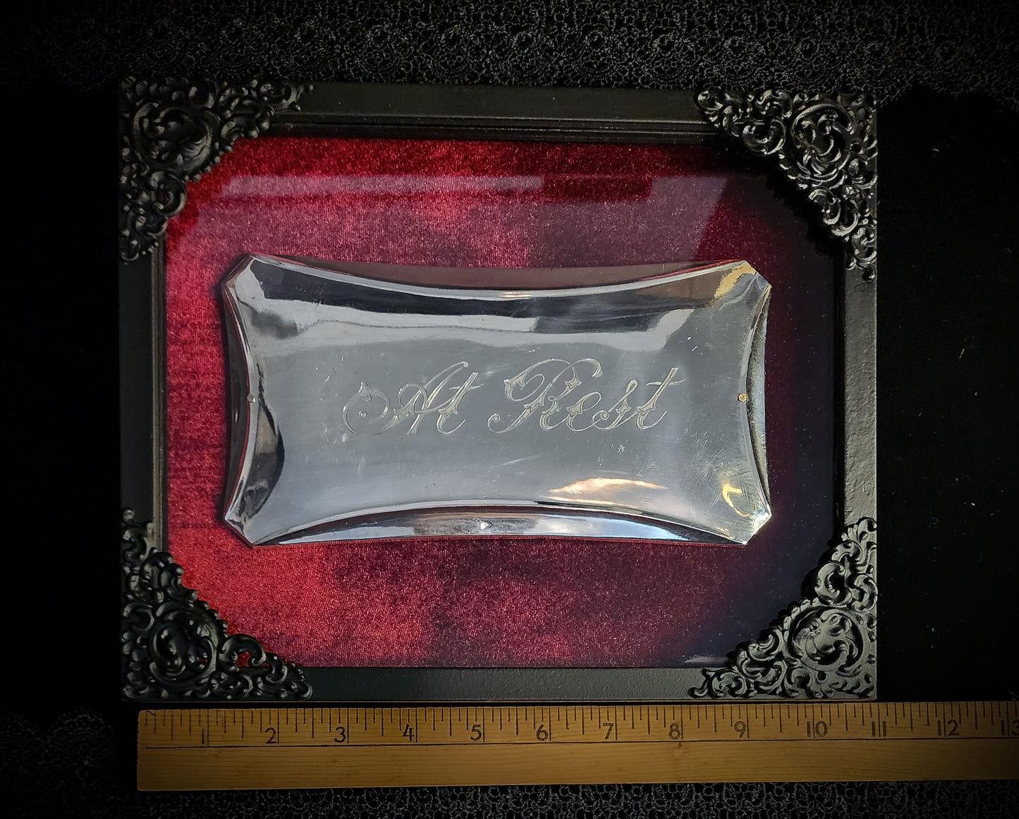 Framed, Antique Casket/Coffin Plaque